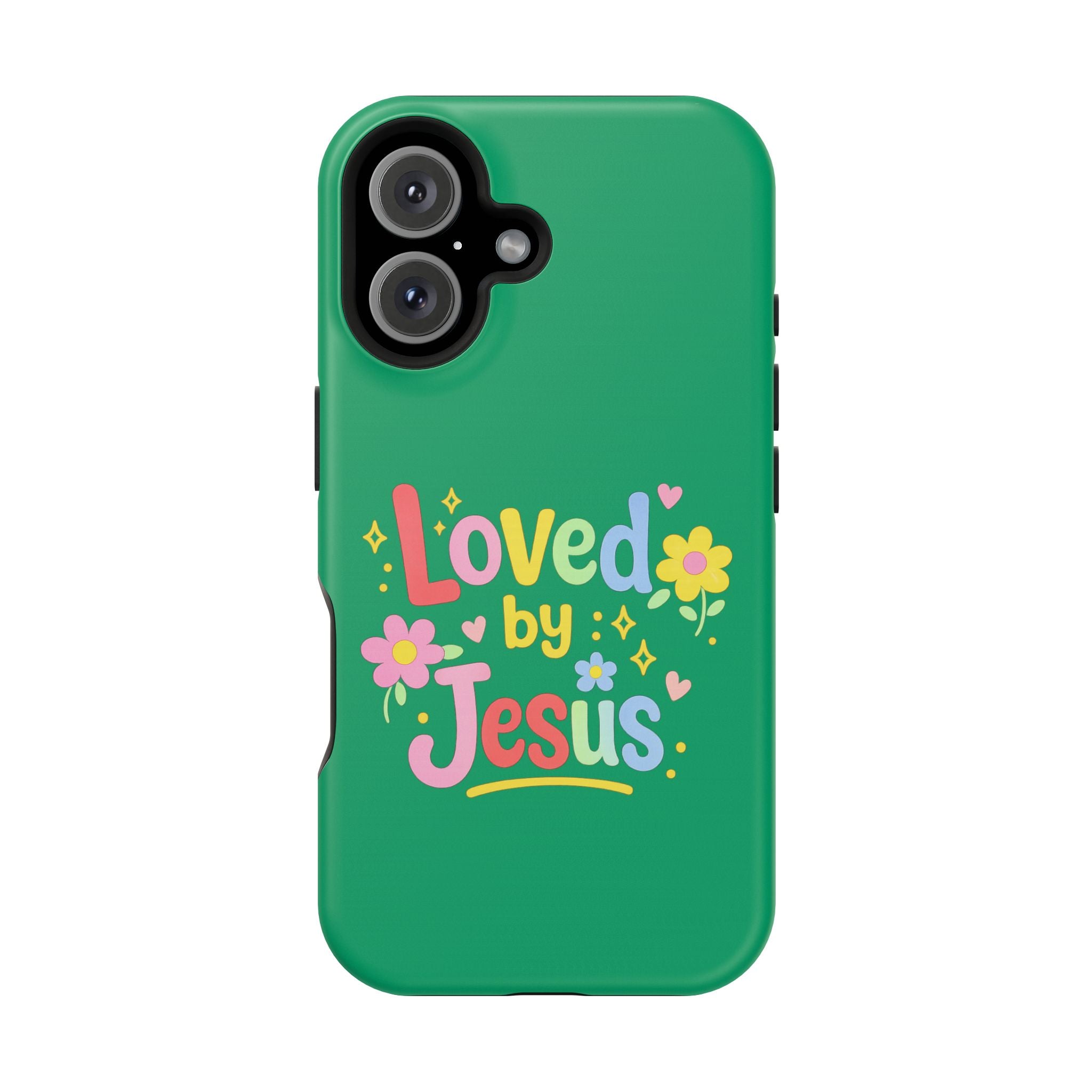 Loved by Jesus Phone Case — Colorful Magnetic Impact-Resistant Case