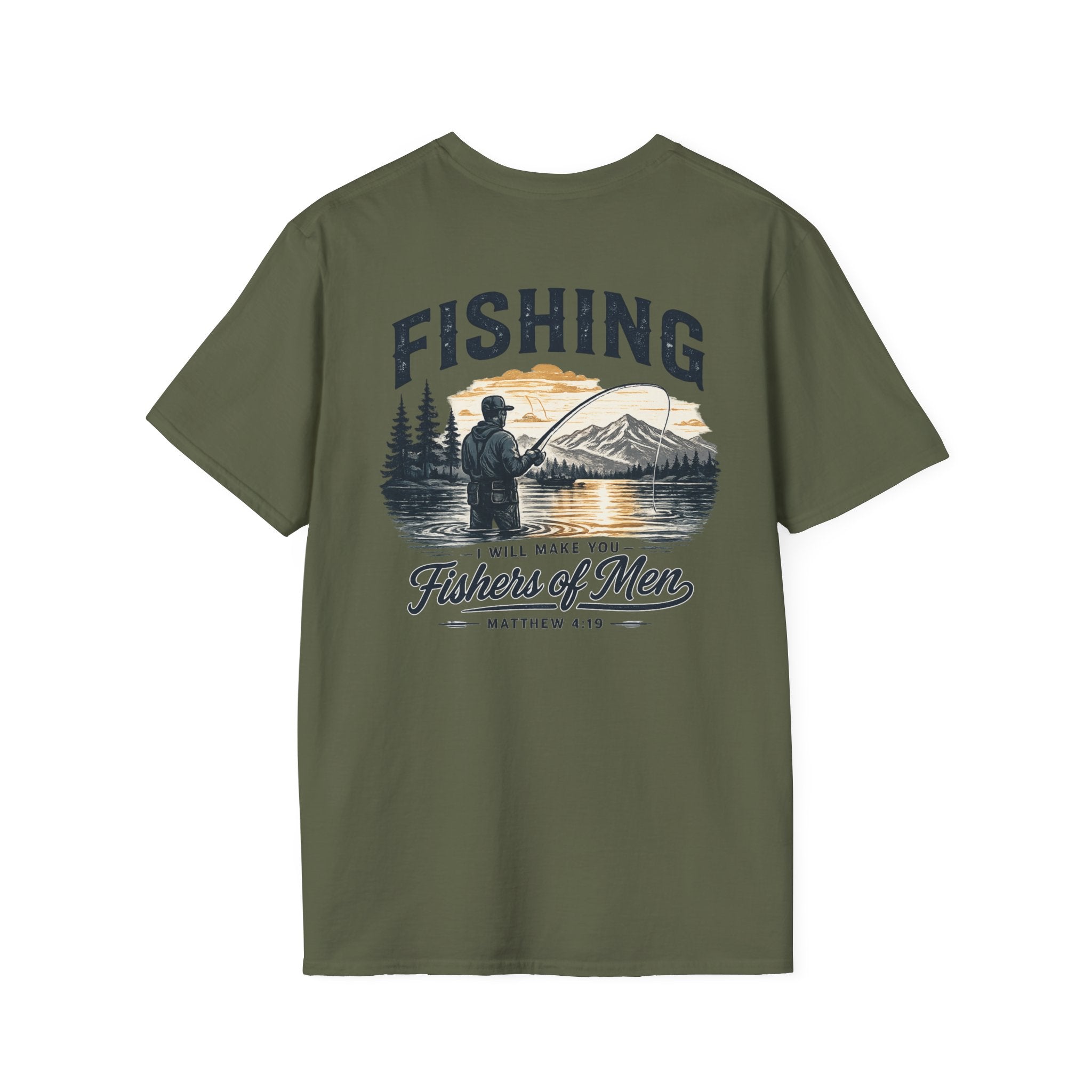 Fishing T-Shirt — "I Will Make You Fishers of Men" Fishing Tee