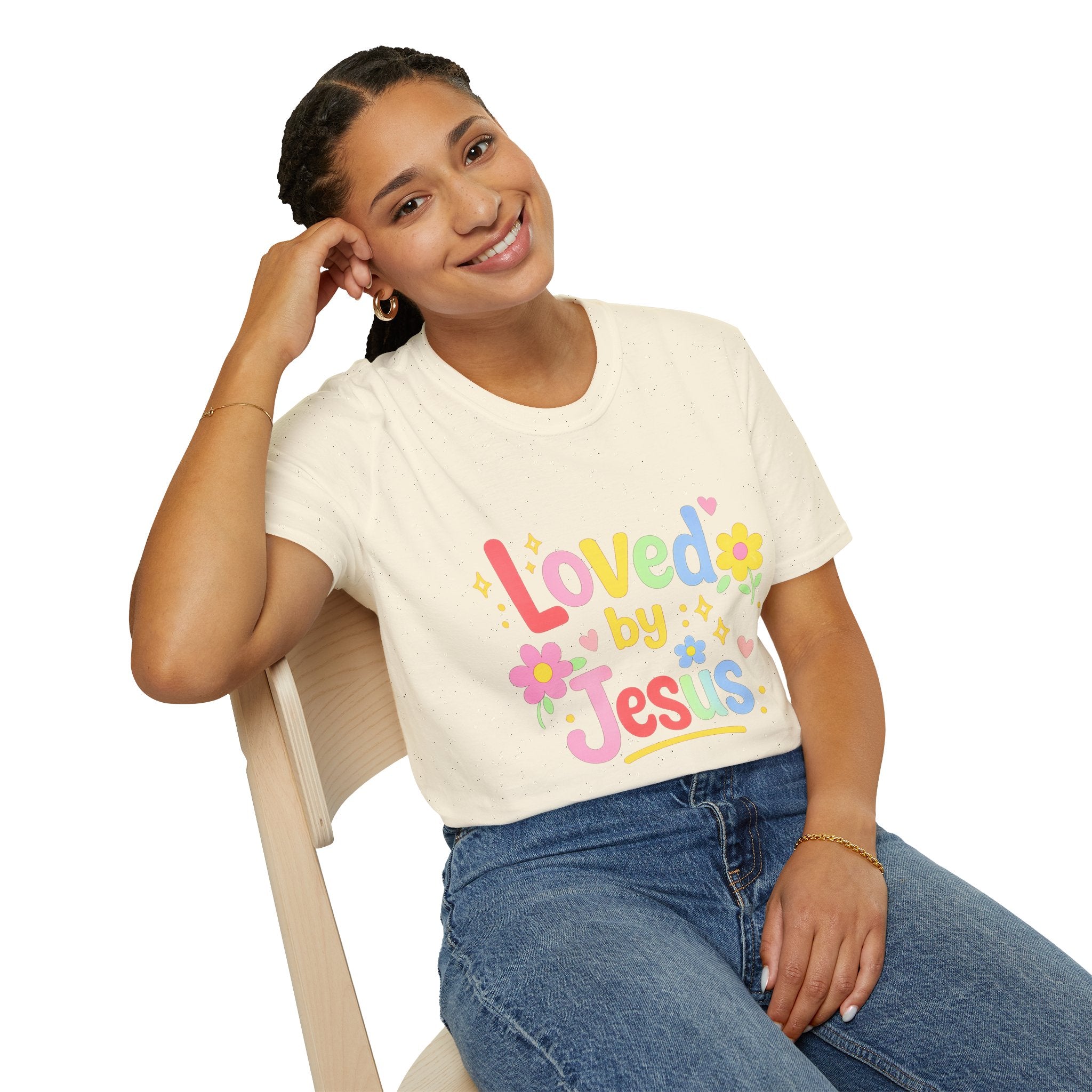 Loved by Jesus Colorful T-Shirt