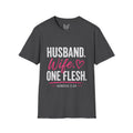 Strong Marriage "Husband. Wife. One Flesh." — Genesis 2:24 Tee