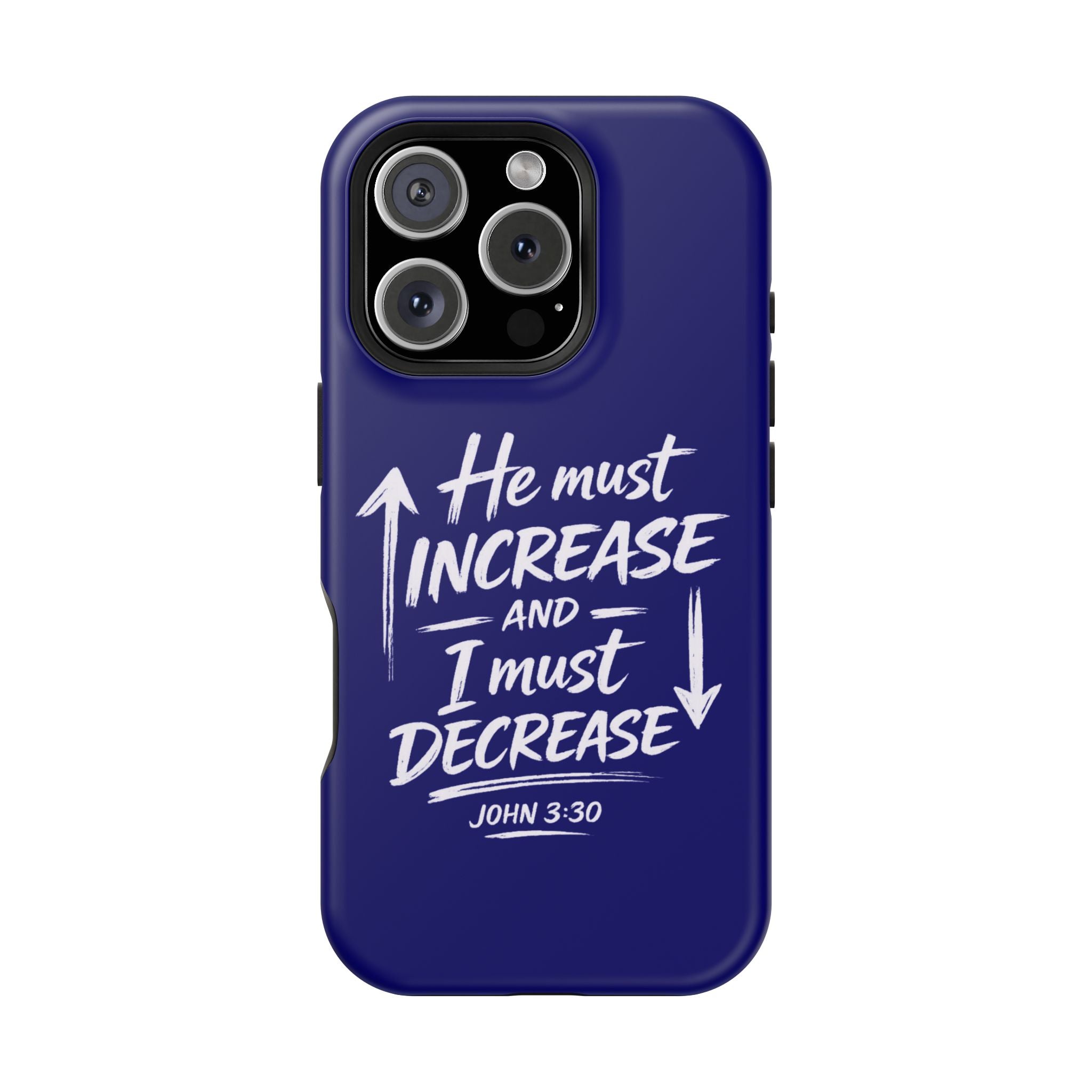 Phone Case — "He Must Increase and I Must Decrease John 3:30" Colorful Magnetic Impact-Resistant Case
