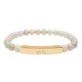 Natural Stone Stretch Bar Bracelet — Worthy