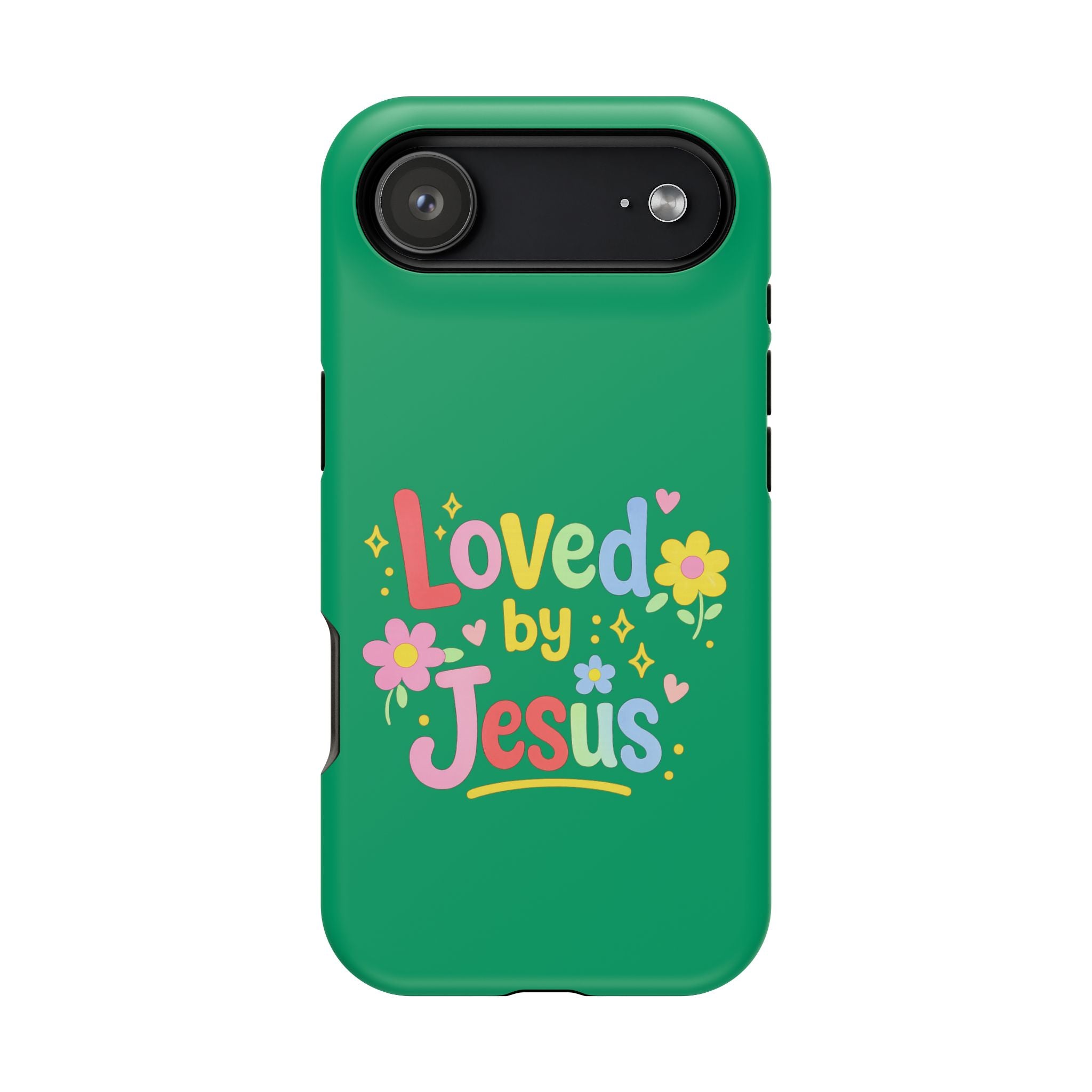 Loved by Jesus Phone Case — Colorful Magnetic Impact-Resistant Case