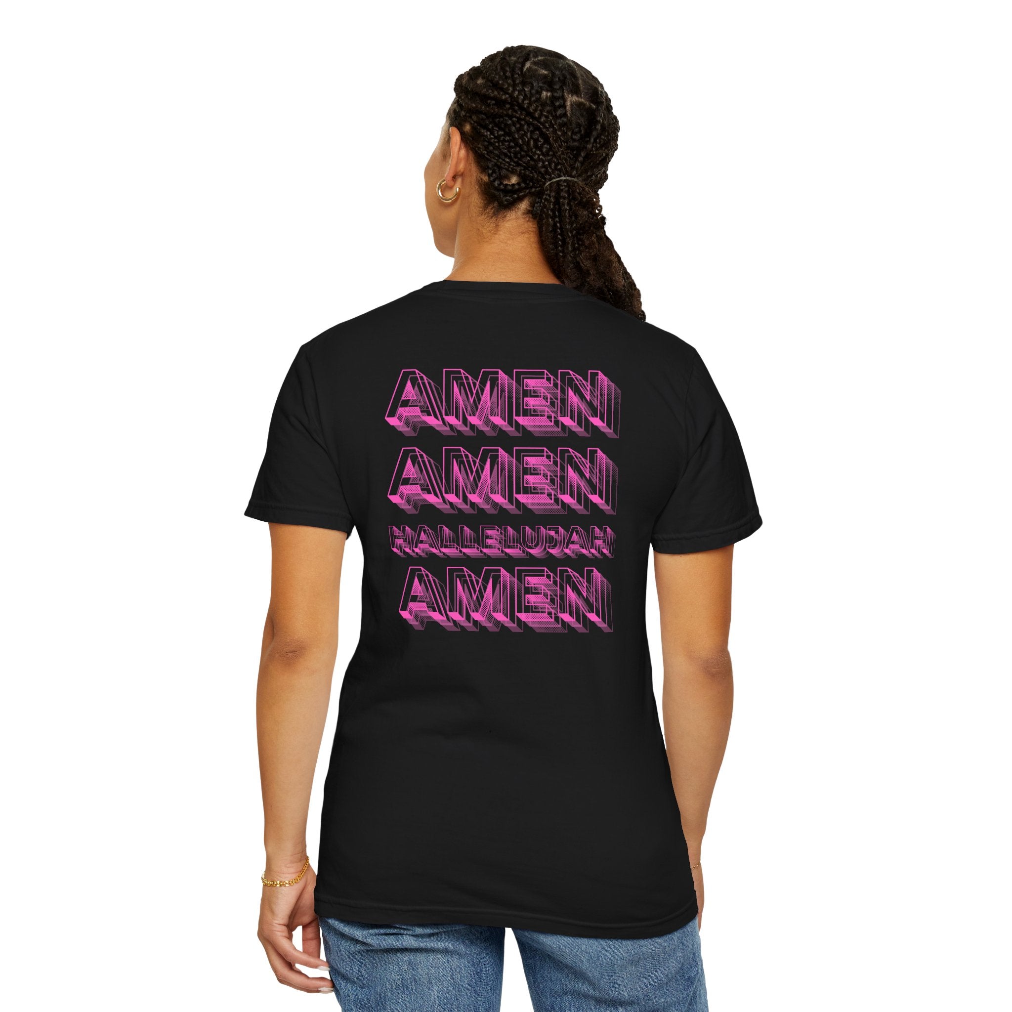 Amen Amen Hallelujah Amen Psalms 150:6 Graphic T-Shirt