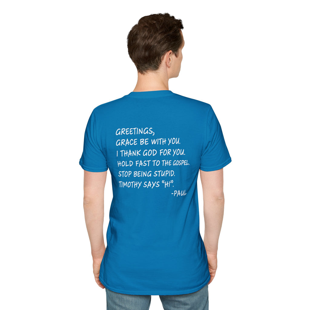 If Paul Were Here We’d Be Getting a Letter T-Shirt — Funny Vintage Postal Stamp Tee