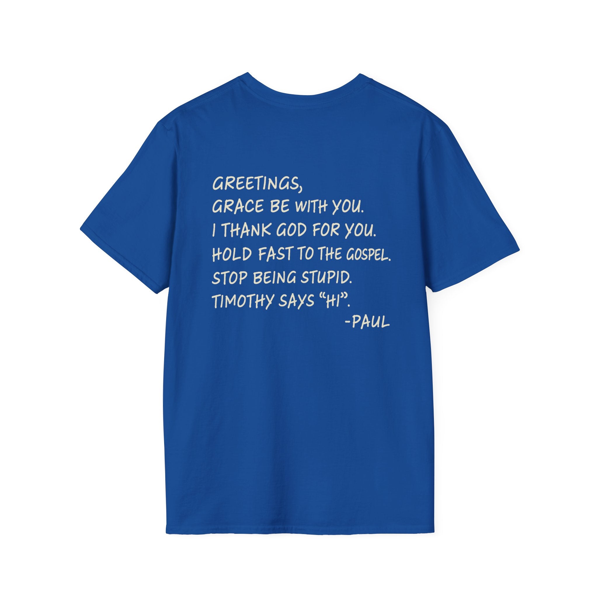 If Paul Were Here We’d Be Getting a Letter T-Shirt — Funny Vintage Postal Stamp Tee