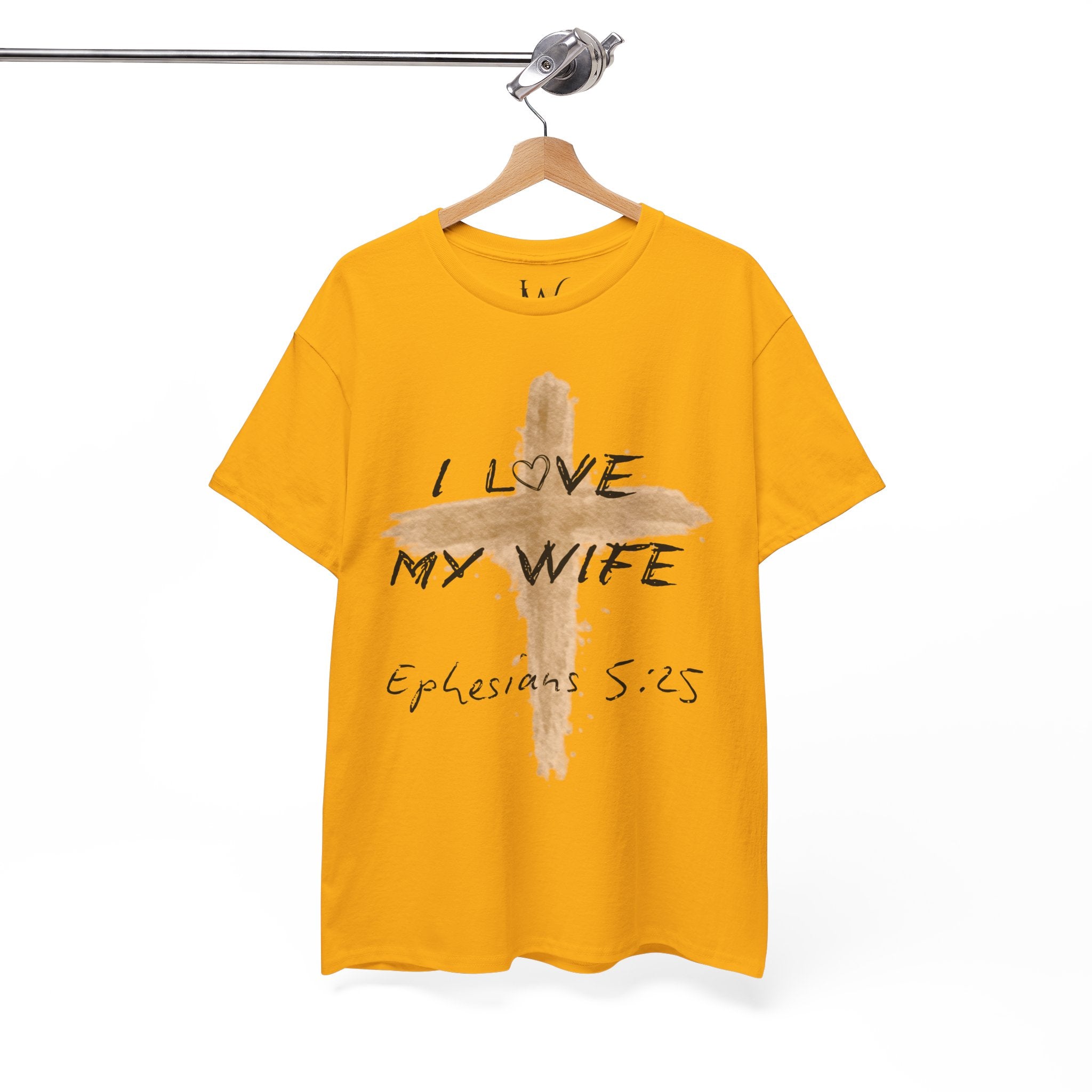 I Love My Wife Cross Ephesians 5:25 Scripture Tee