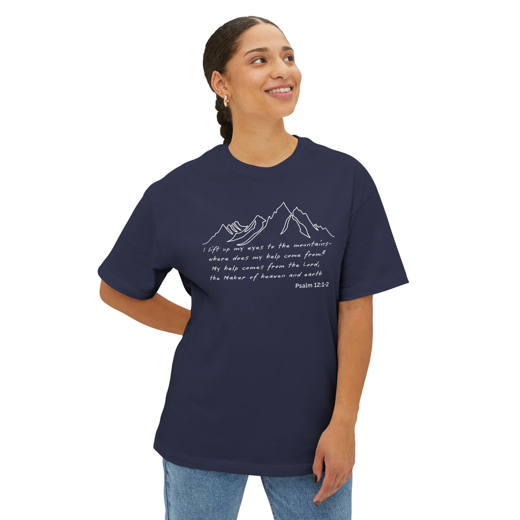 Psalm 12:1-2 Mountain T-Shirt