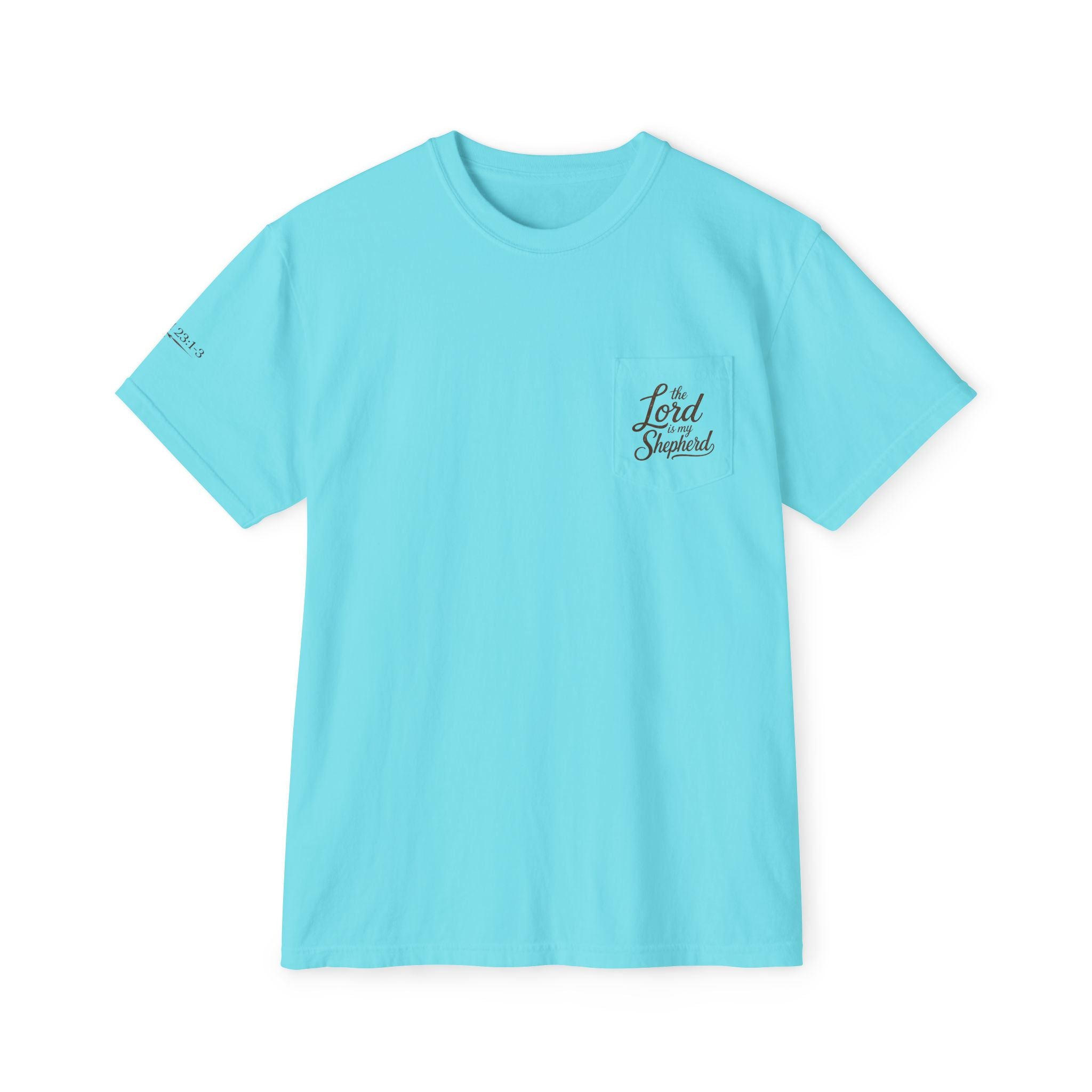 The Lord Is My Shepherd-Psalm 23:1-3  Graphic Tee with Pocket