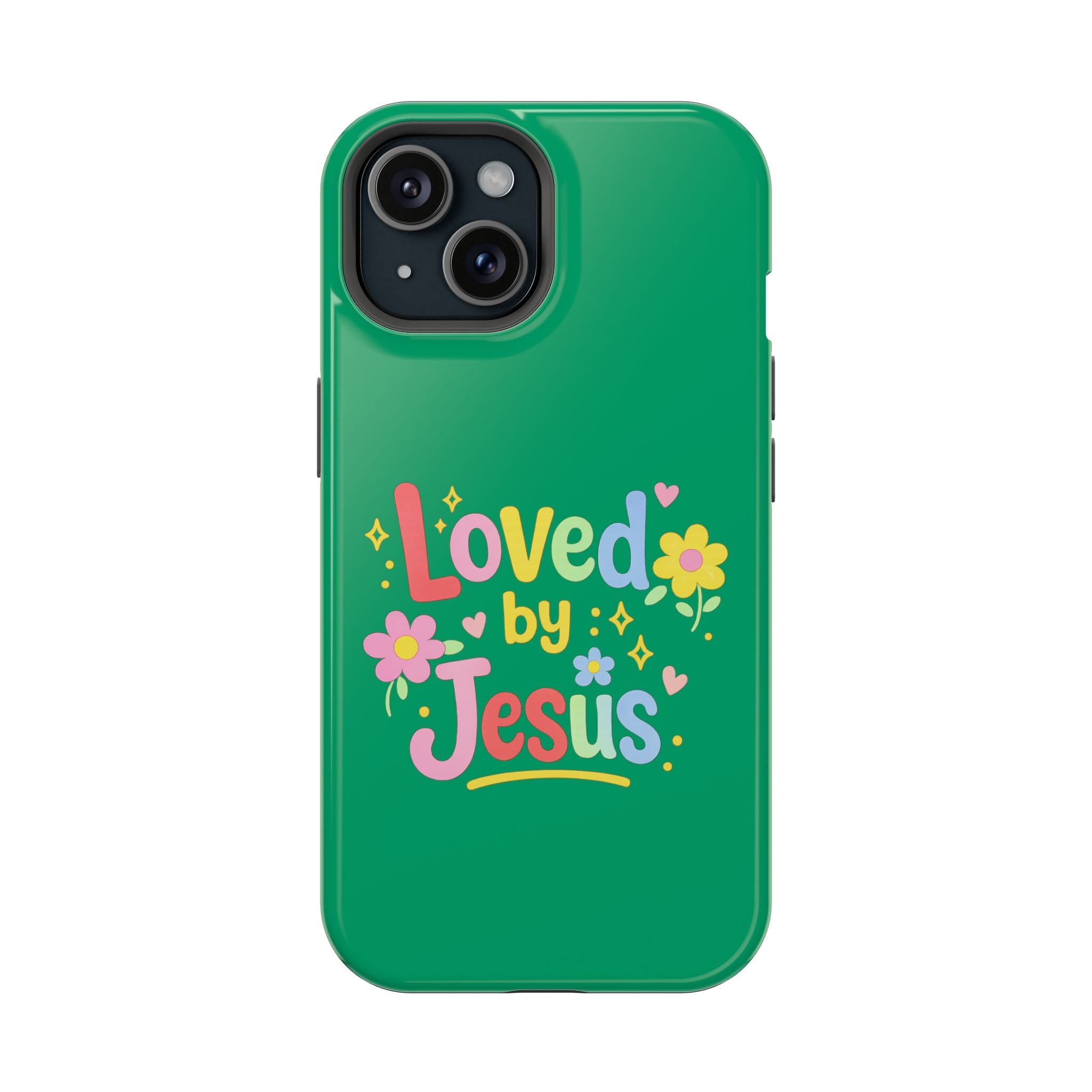 Loved by Jesus Phone Case — Colorful Magnetic Impact-Resistant Case