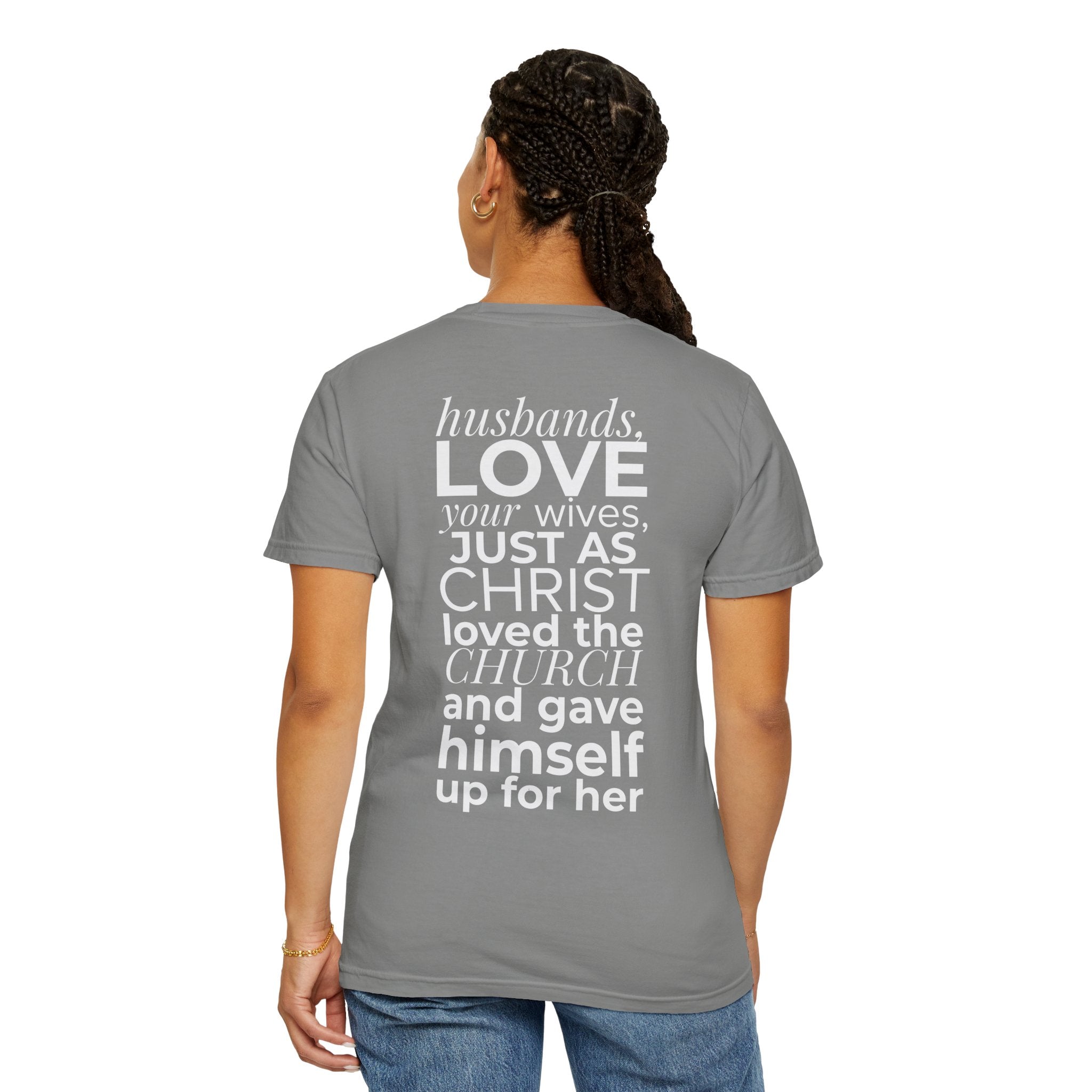 Ephesians 5:25 Scripture T-Shirt — Husbands, Love Your Wives