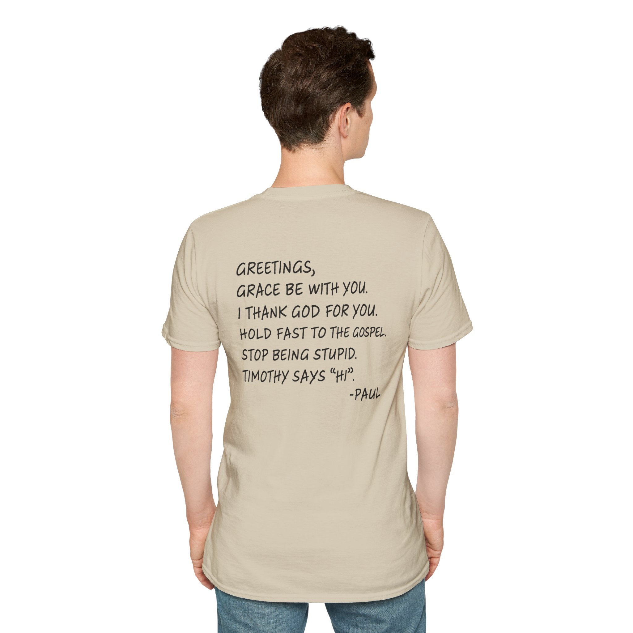 If Paul Were Here We’d Be Getting a Letter T-Shirt — Funny Vintage Postal Stamp Tee