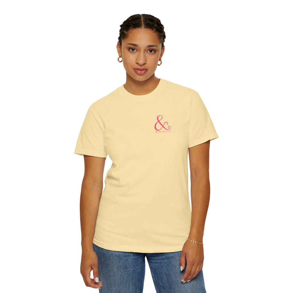Ampersand Heart T-Shirt — Romans 8:28 Tee