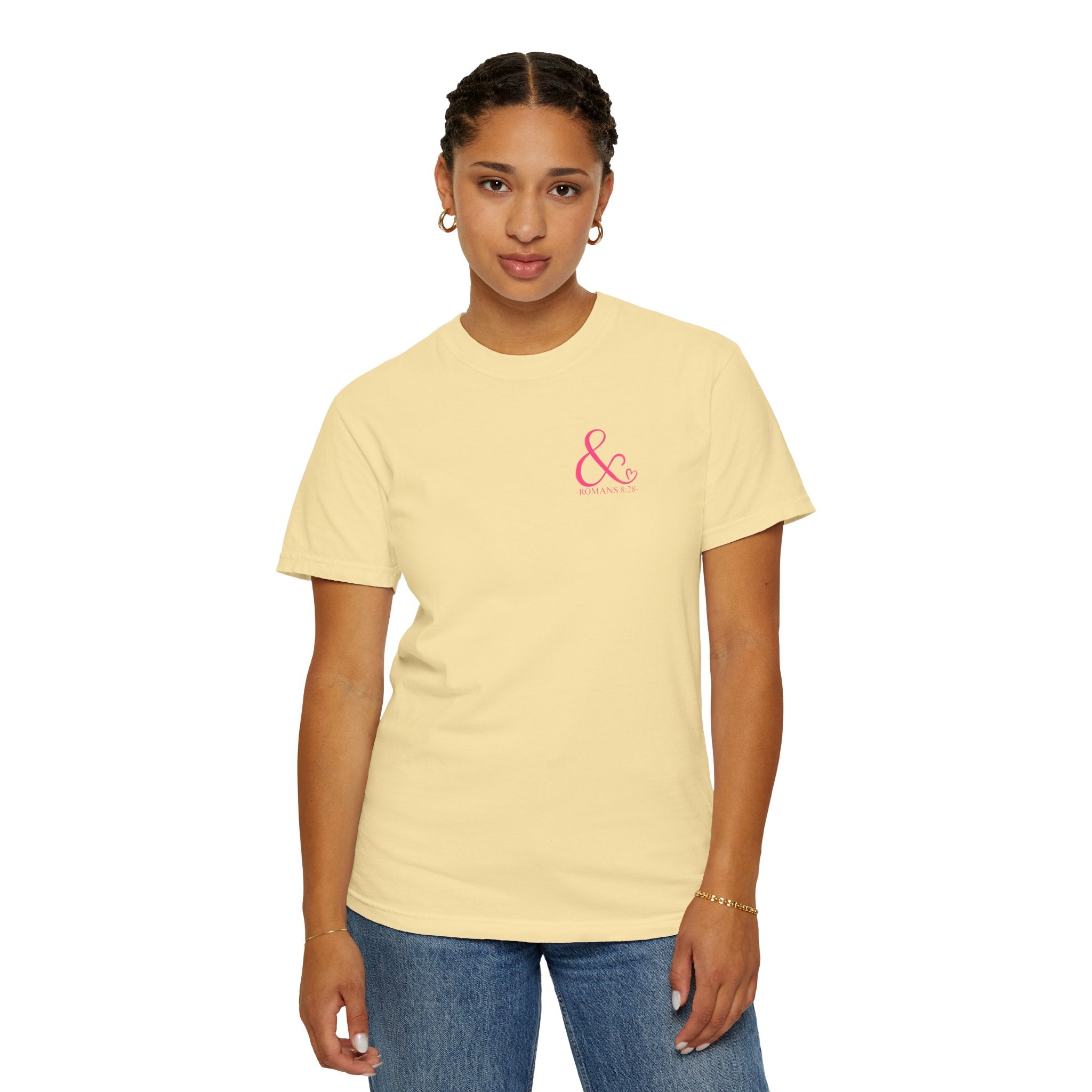 Ampersand Heart T-Shirt — Romans 8:28 Tee