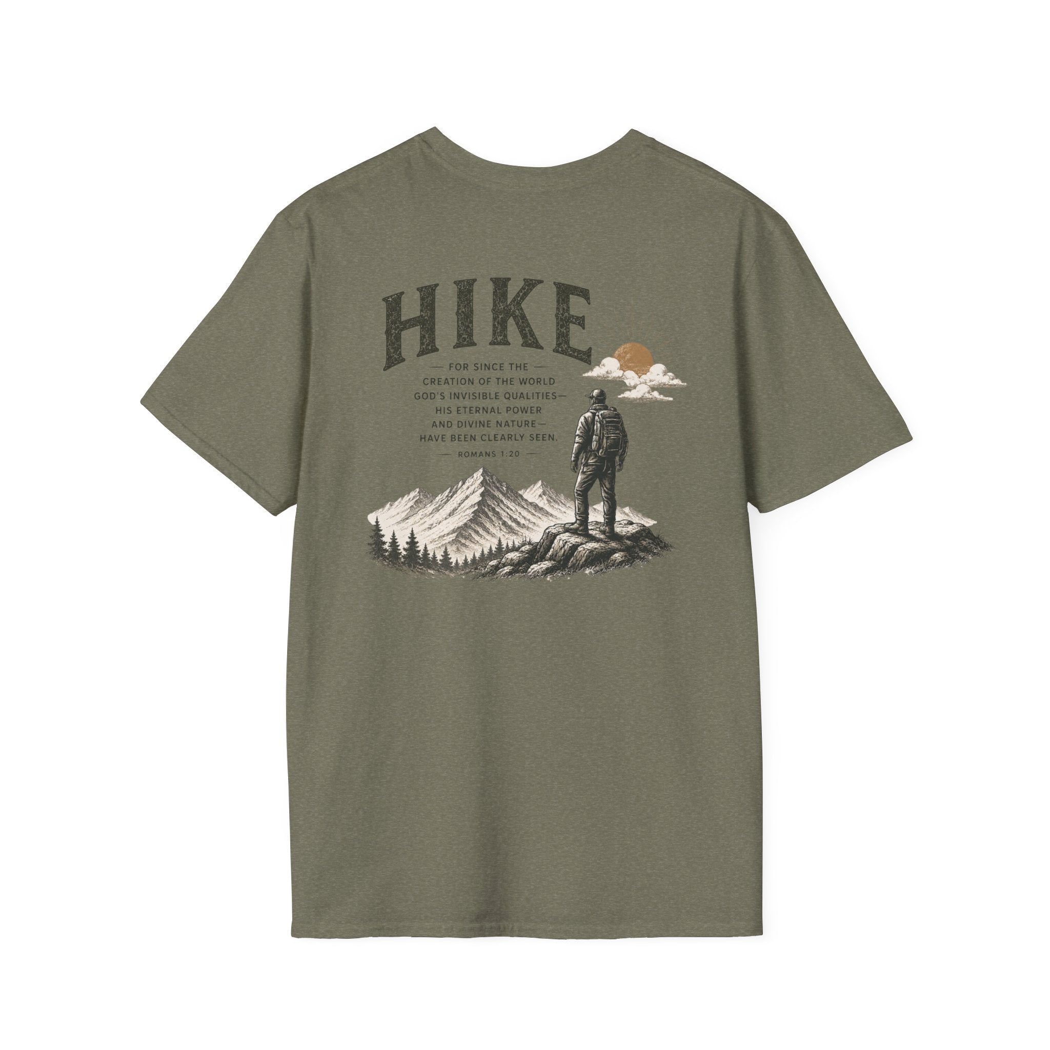 Hike Mountains Graphic — Romans 1:20 Tee