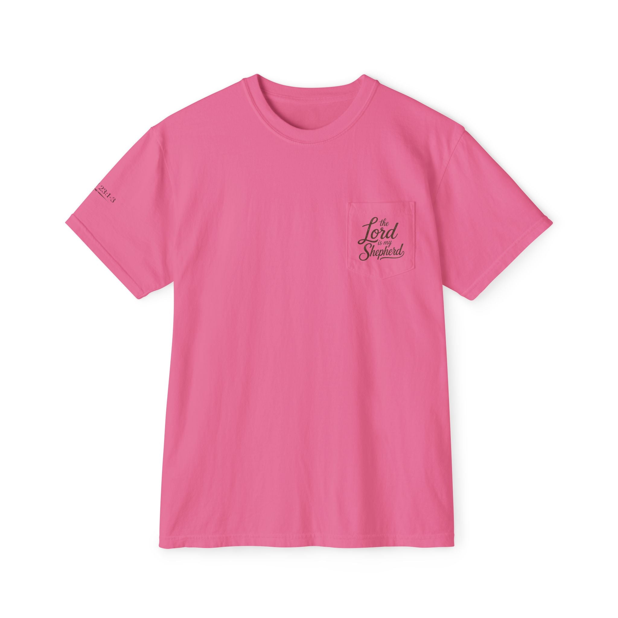 The Lord Is My Shepherd-Psalm 23:1-3  Graphic Tee with Pocket