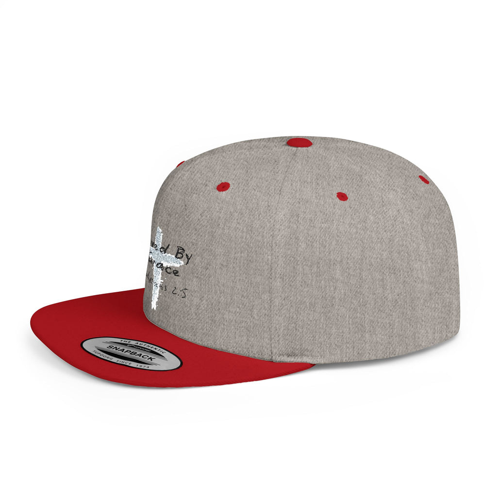 Saved By Grace Ephesians 2:5 Flat Bill Hat