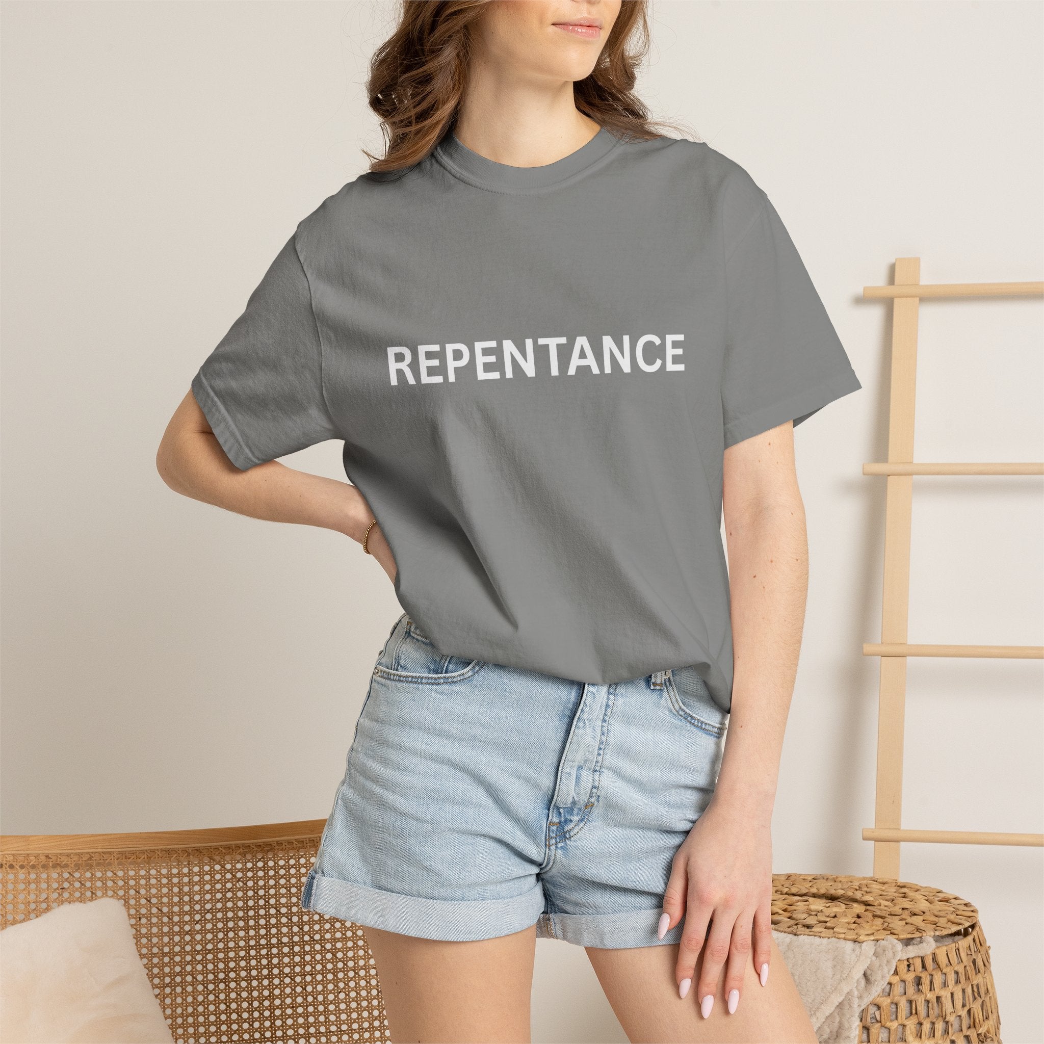 Repentance T-Shirt — "Create in Me a Clean Heart" Psalm 51:10 Christian Tee