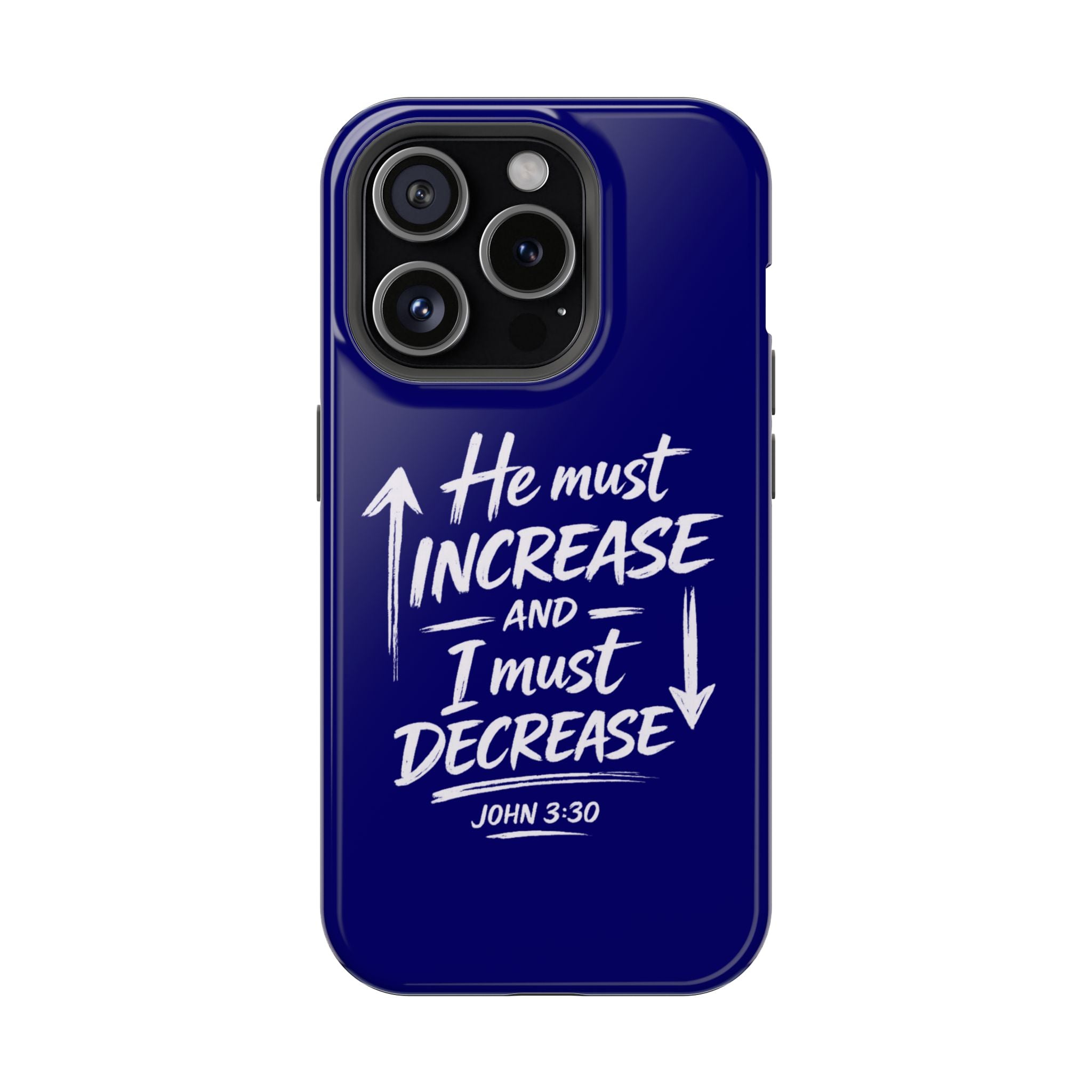 Phone Case — "He Must Increase and I Must Decrease John 3:30" Colorful Magnetic Impact-Resistant Case