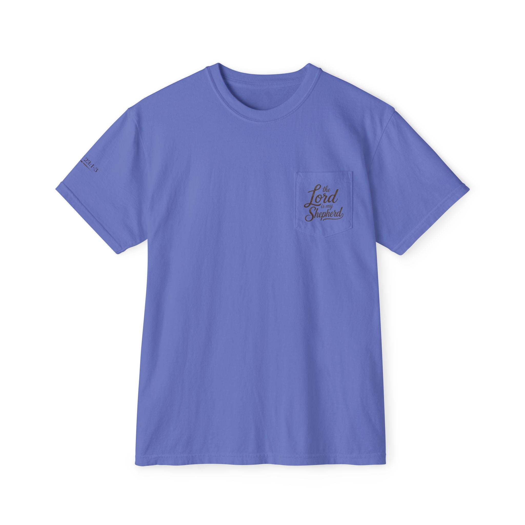 The Lord Is My Shepherd-Psalm 23:1-3  Graphic Tee with Pocket