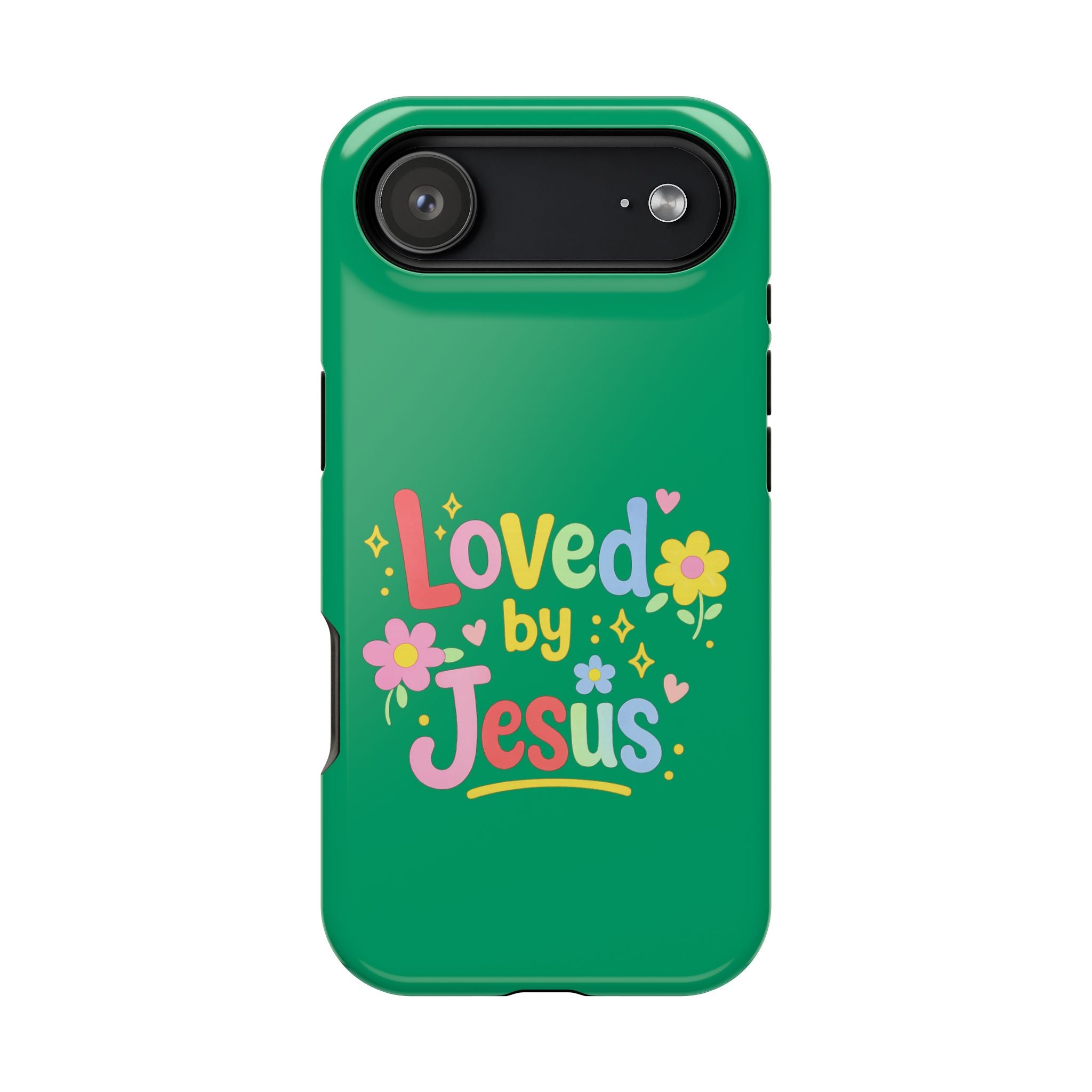 Loved by Jesus Phone Case — Colorful Magnetic Impact-Resistant Case