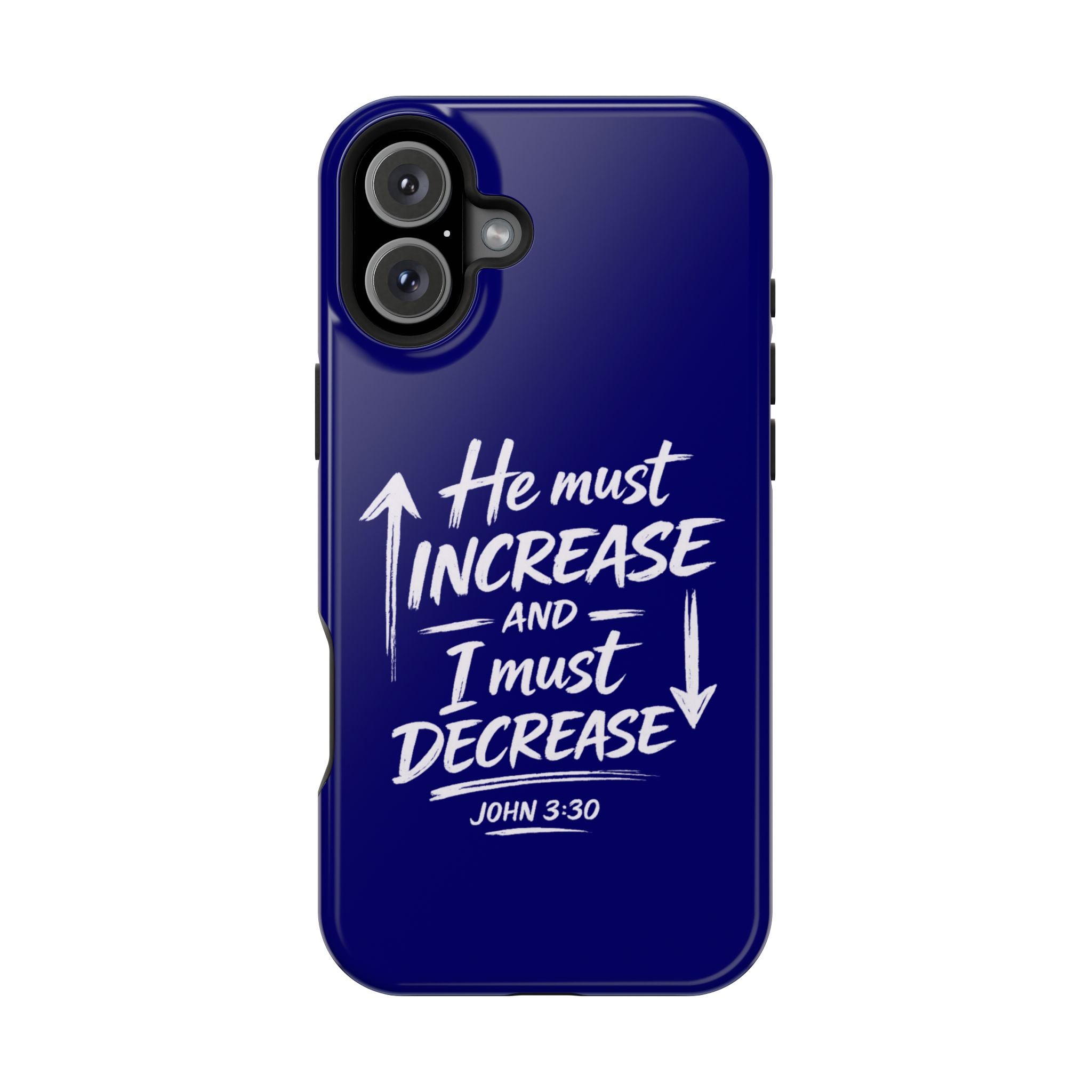 Phone Case — "He Must Increase and I Must Decrease John 3:30" Colorful Magnetic Impact-Resistant Case