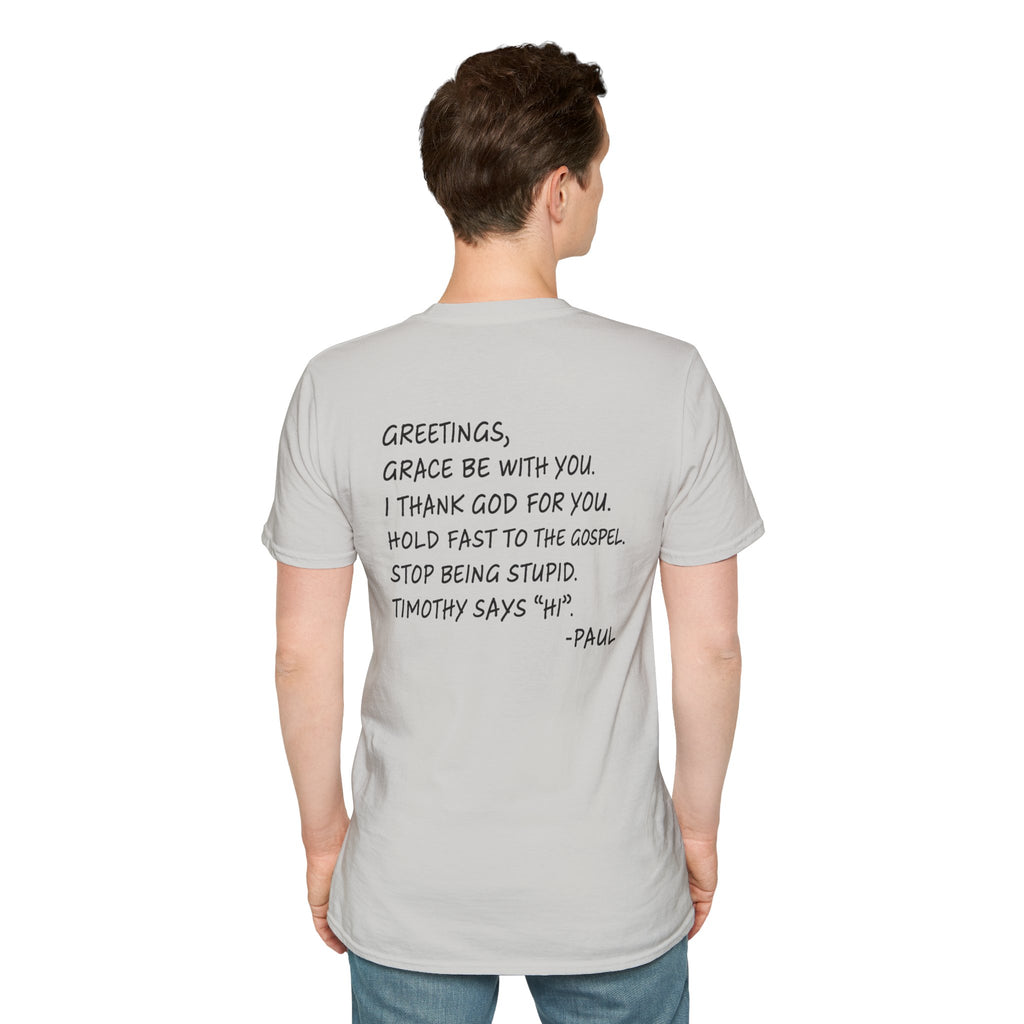 If Paul Were Here We’d Be Getting a Letter T-Shirt — Funny Vintage Postal Stamp Tee
