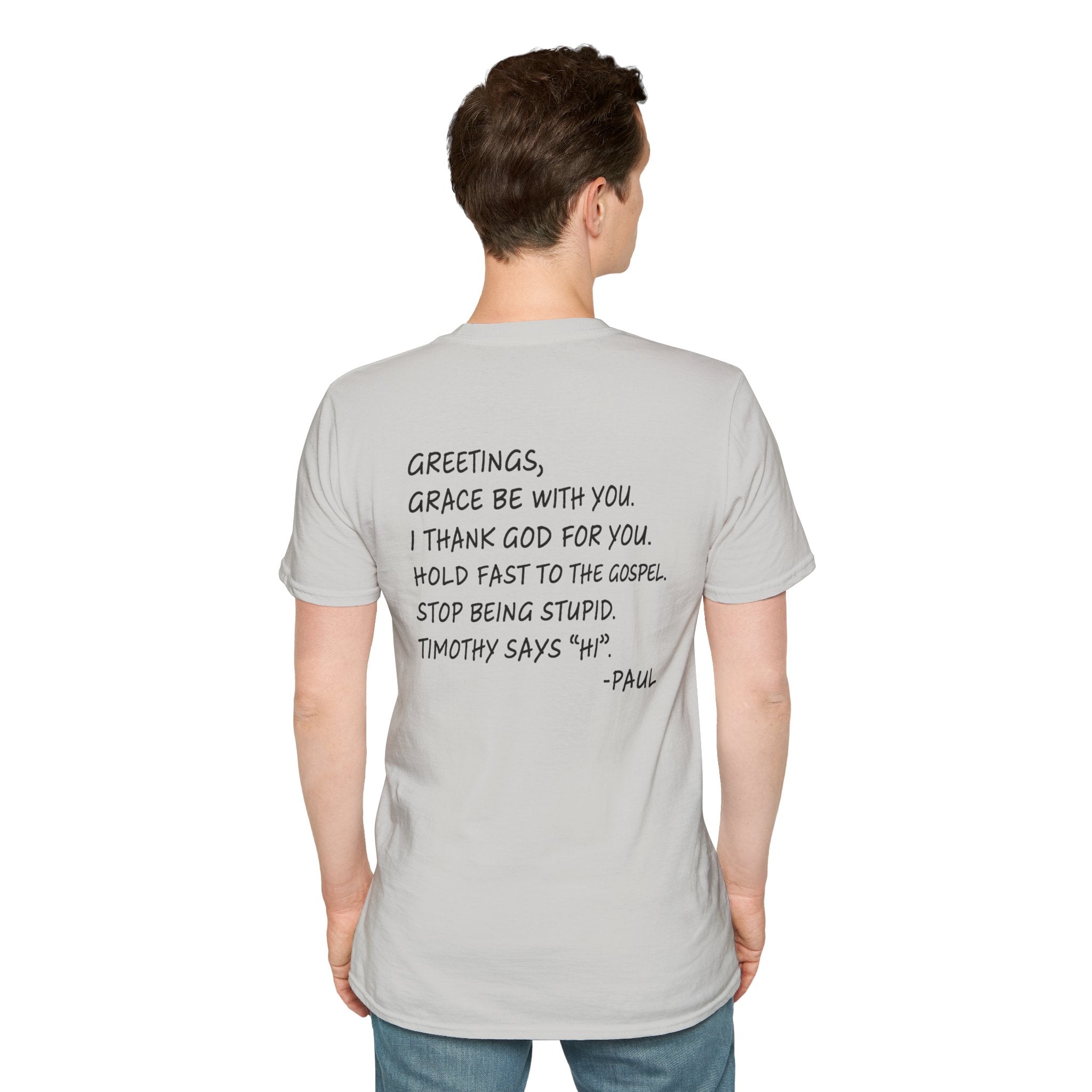 If Paul Were Here We’d Be Getting a Letter T-Shirt — Funny Vintage Postal Stamp Tee