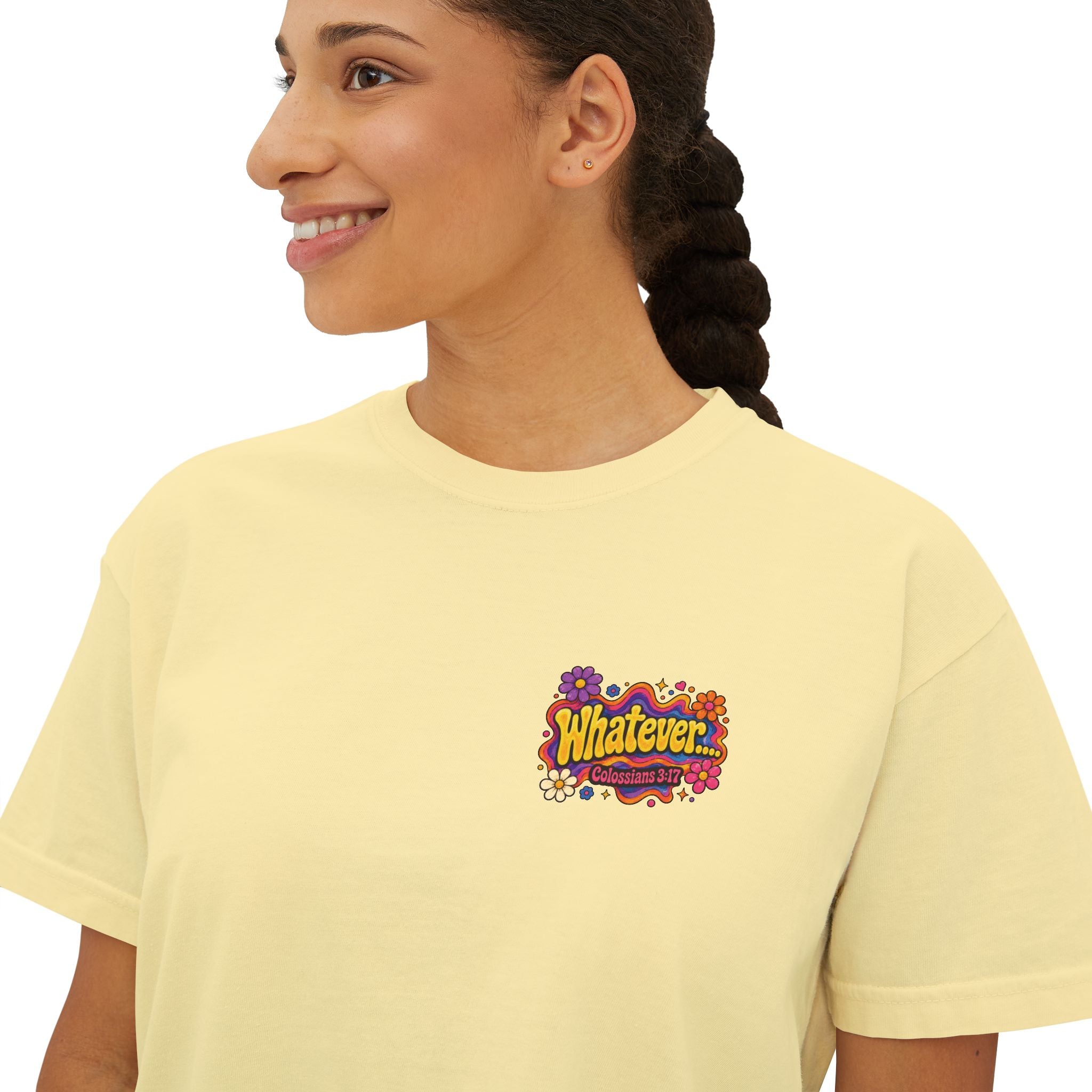 Make Jesus Smile Women's Boxy Tee — Retro Christian Graphic Tee