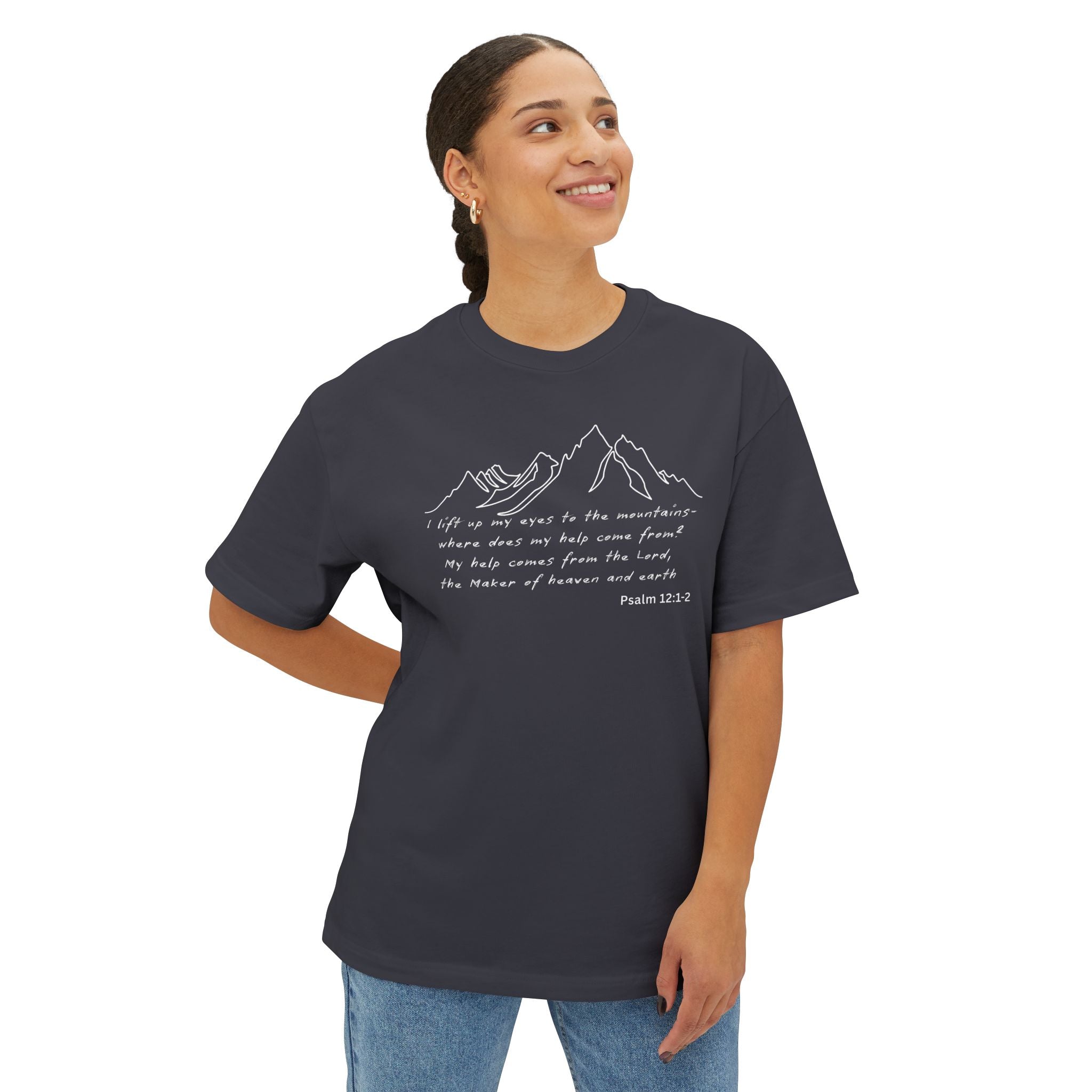 Psalm 12:1-2 Mountain T-Shirt