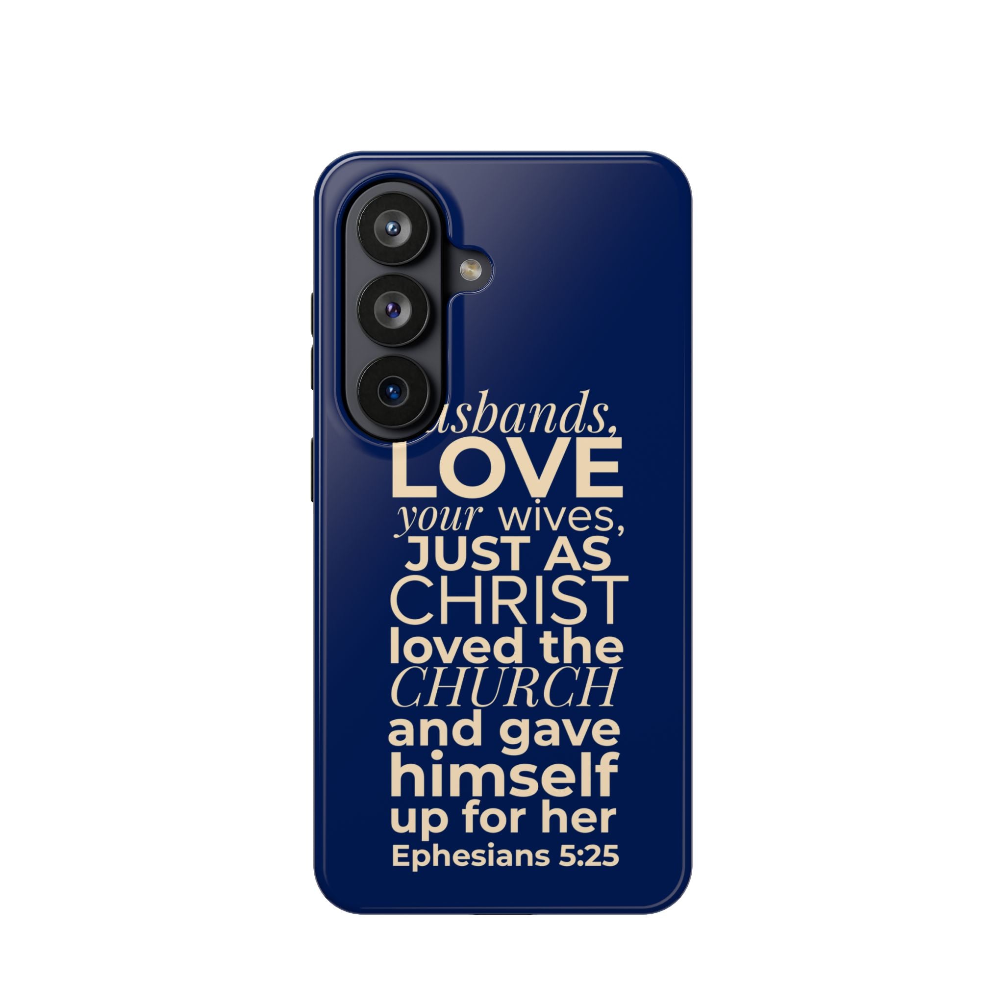 Ephesians 5:25 'Husbands Love Your Wives' Magnetic Phone Case — Impact-Resistant