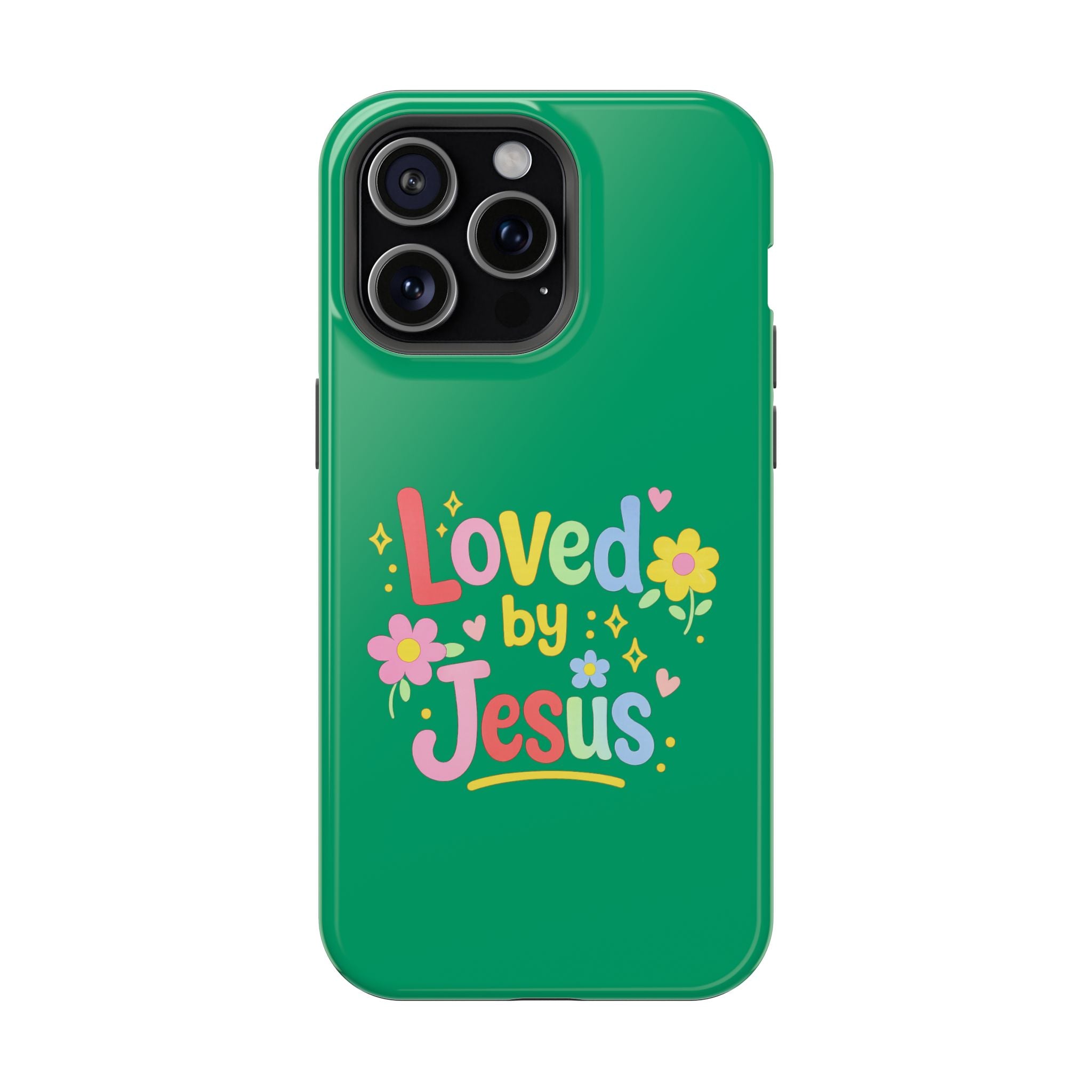 Loved by Jesus Phone Case — Colorful Magnetic Impact-Resistant Case