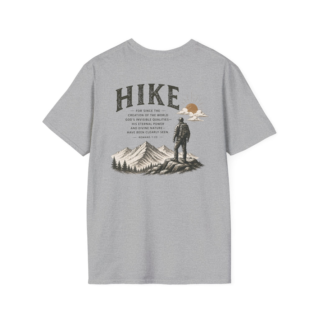 Hike Mountains Graphic — Romans 1:20 Tee