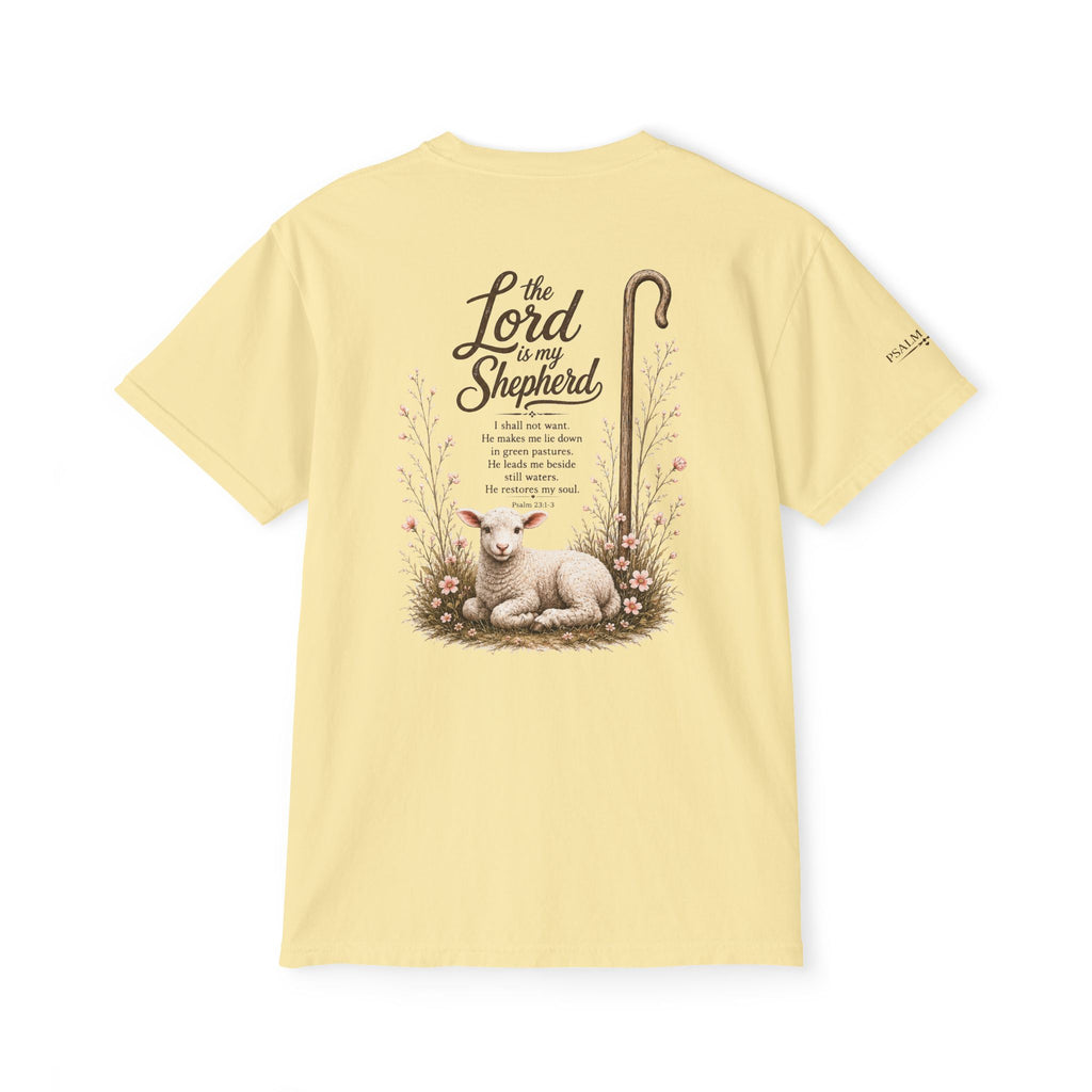 The Lord Is My Shepherd-Psalm 23:1-3  Graphic Tee with Pocket
