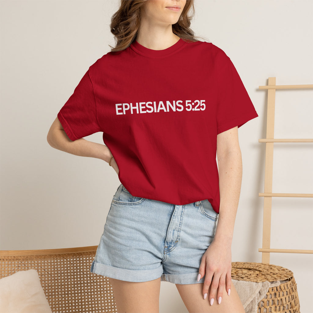 Ephesians 5:25 Scripture T-Shirt — Husbands, Love Your Wives