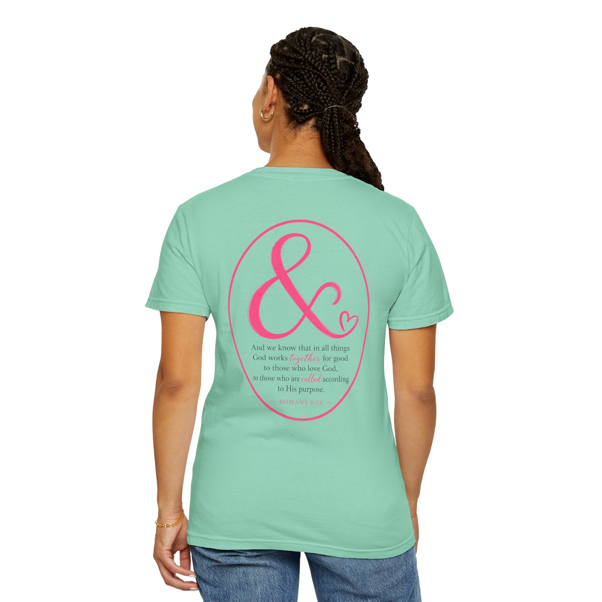 Ampersand Heart T-Shirt — Romans 8:28 Tee