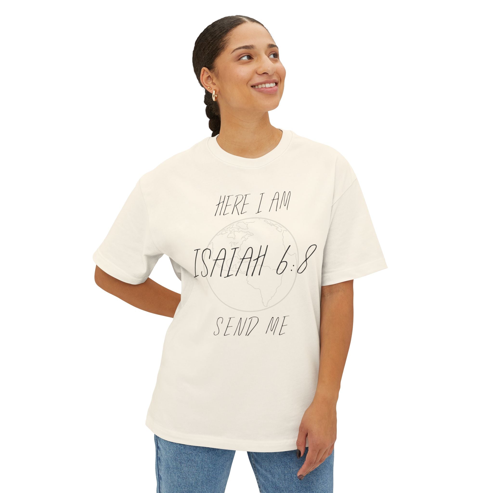 Here I Am Send Me Globe Tee
