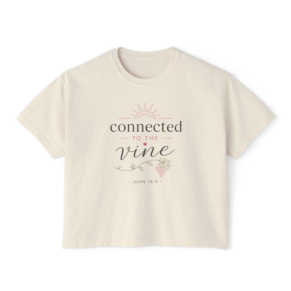 Connected to the Vine Boxy Tee — John 15:5