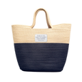 Canvas Patch Straw Tote — “This Is The Day The Lord Has Made” Psalm 118:24