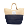 Canvas Patch Straw Tote — This Is The Day The Lord Has Made Psalm 118:24