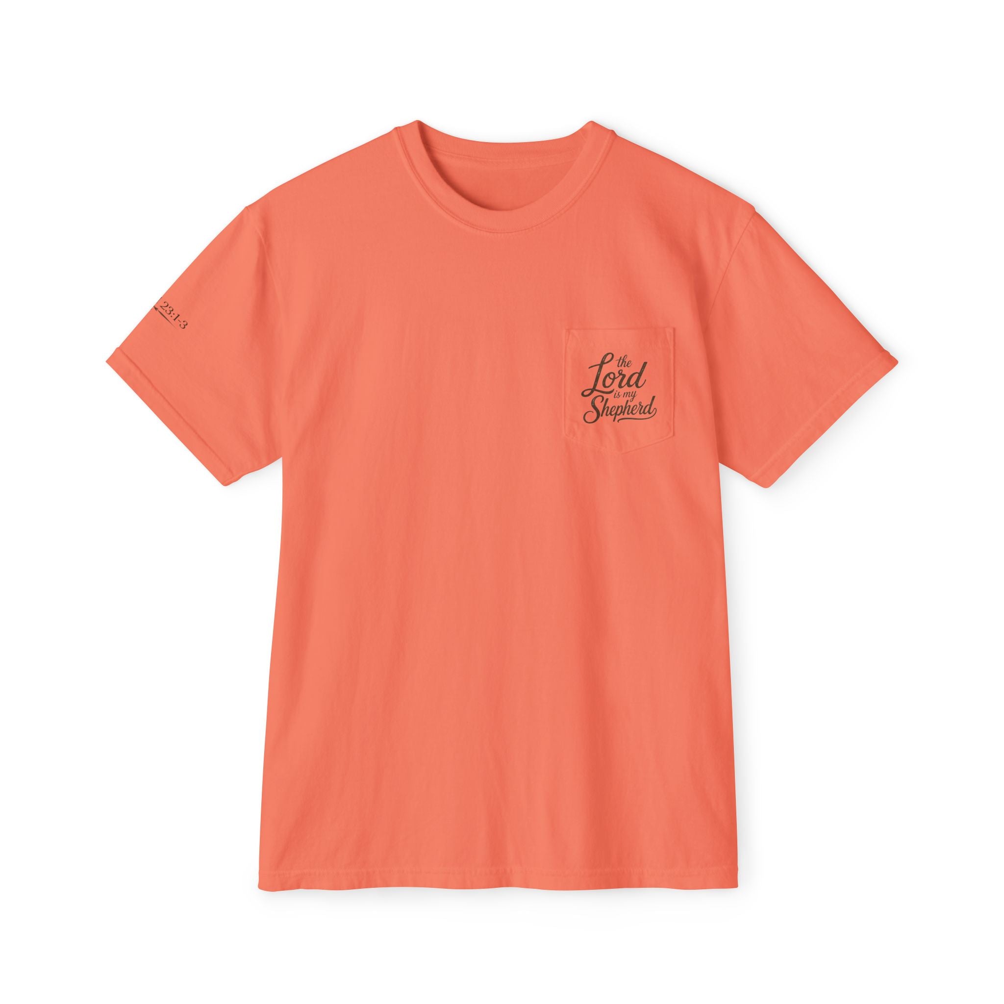 The Lord Is My Shepherd-Psalm 23:1-3  Graphic Tee with Pocket