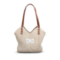 Straw Shoulder Bag — "Fearfully and Wonderfully Made" Psalm 139:14 Embroidered Beach Tote