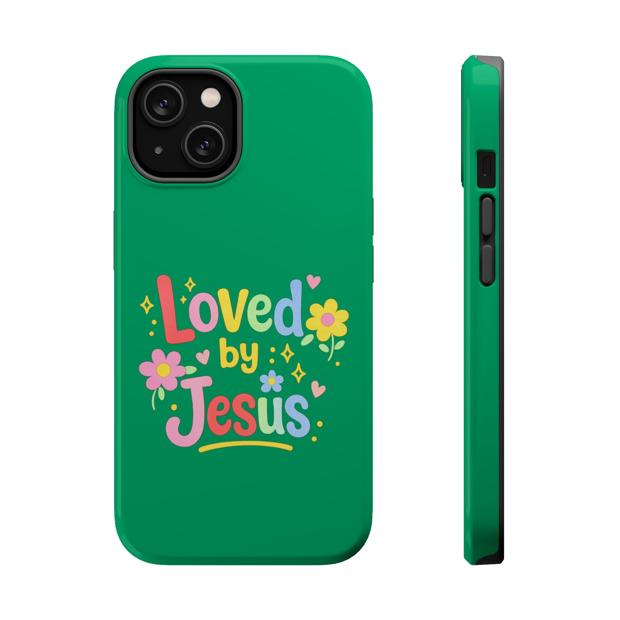 Loved by Jesus Phone Case — Colorful Magnetic Impact-Resistant Case