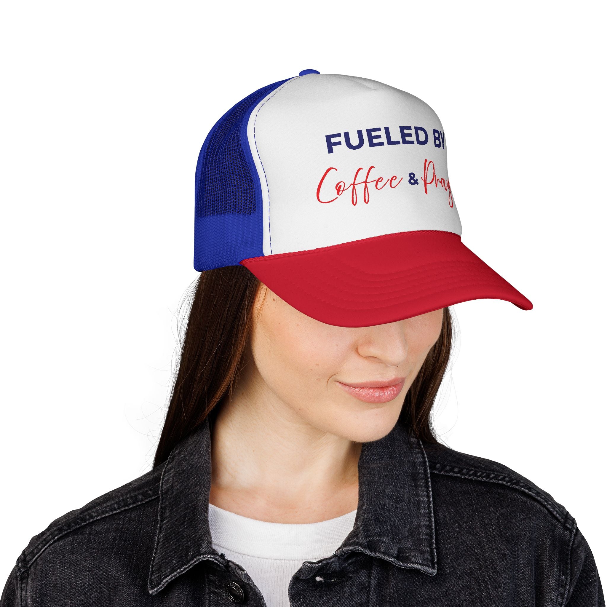 Fueled by Coffee & Prayer Trucker Hat