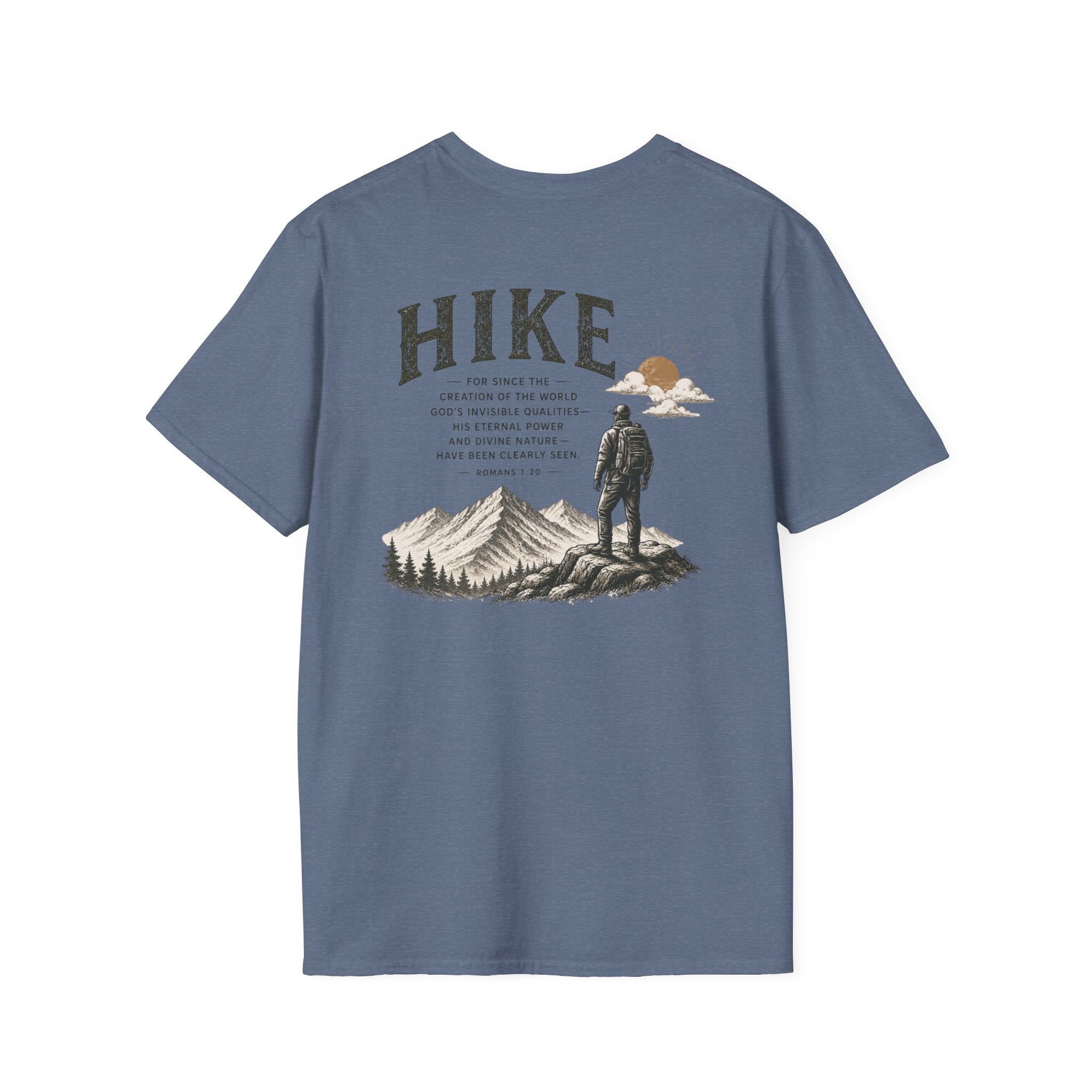 Hike Mountains Graphic — Romans 1:20 Tee