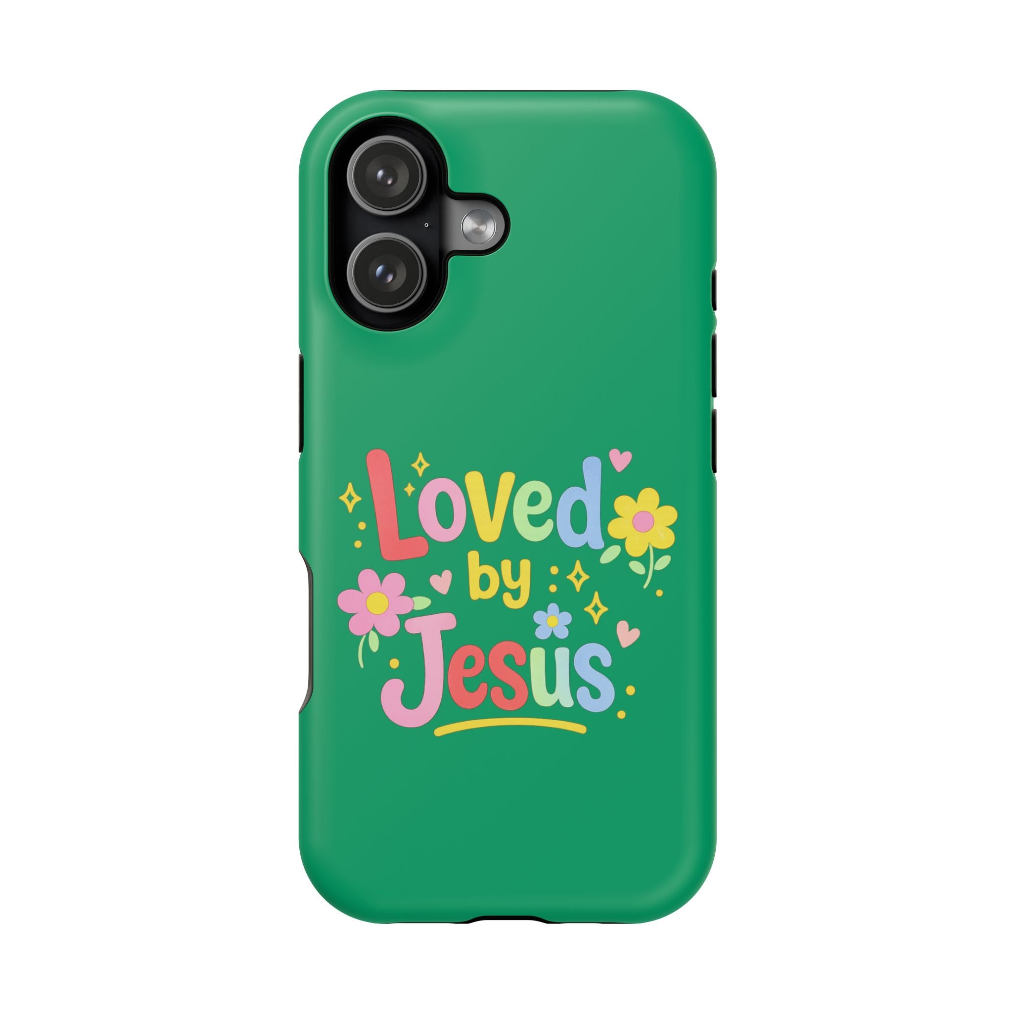 Loved by Jesus Phone Case — Colorful Magnetic Impact-Resistant Case