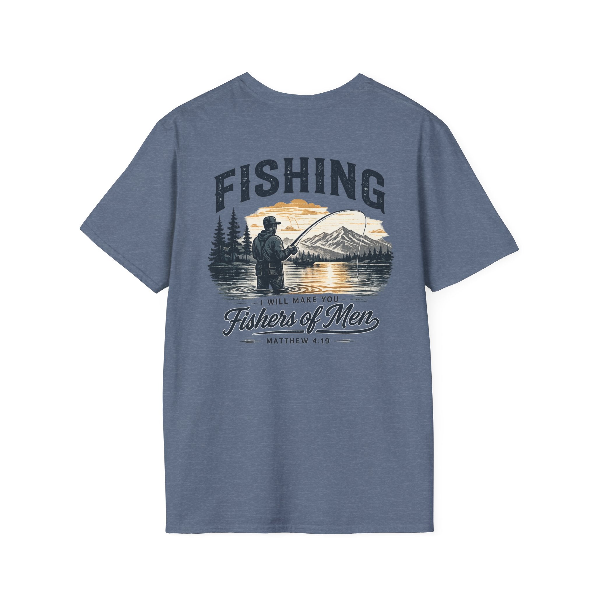 Fishing T-Shirt — "I Will Make You Fishers of Men" Fishing Tee