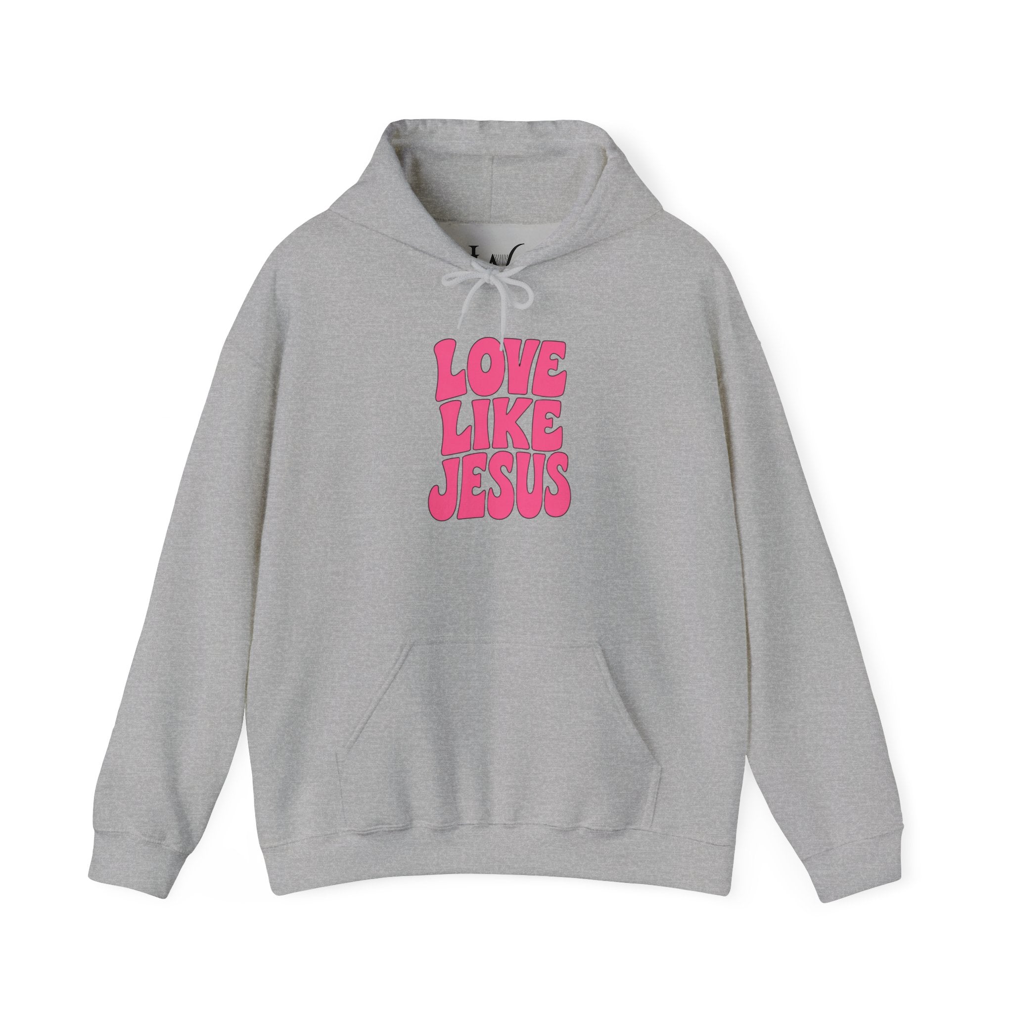 Love Like Jesus Groovy Hoodie Pullover