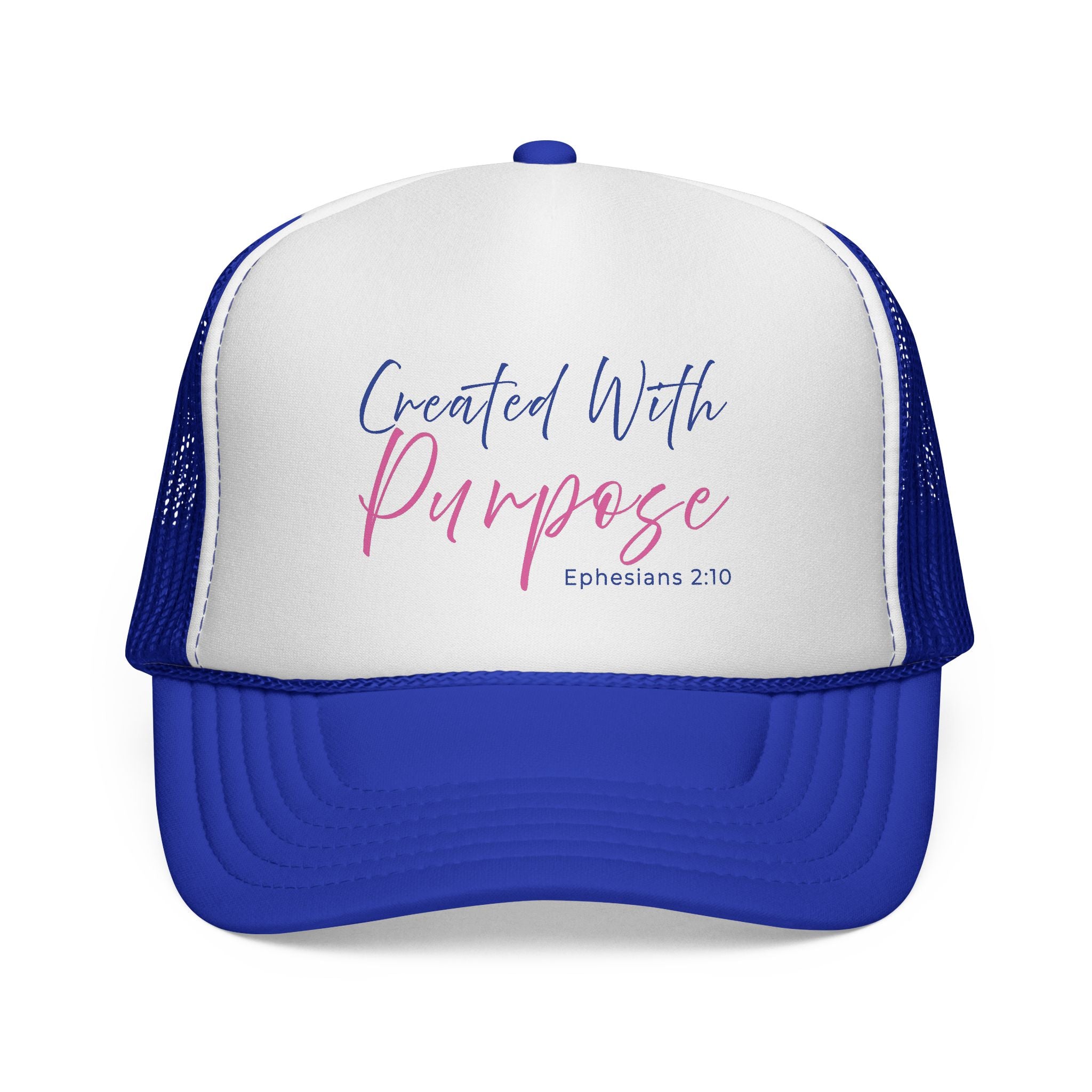 Created With Purpose — Ephesians 2:10 Trucker Hat