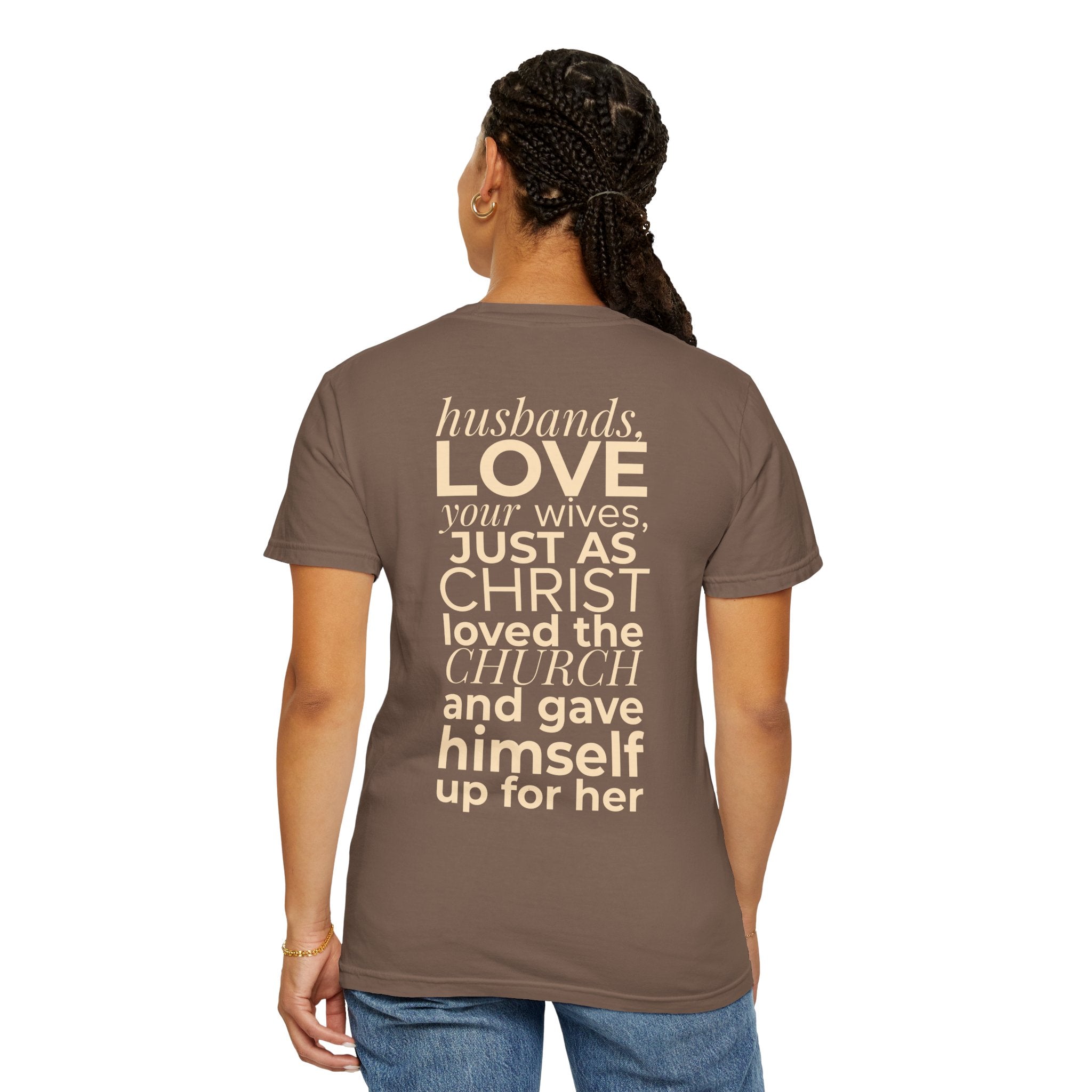 Ephesians 5:25 Scripture T-Shirt — Husbands, Love Your Wives